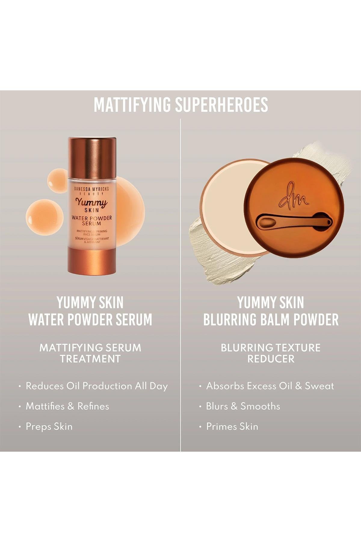 Danessa Myricks Beauty Yummy Skin Water Powder Serum Matlaştırıcı Makyaj Bazı 30ML