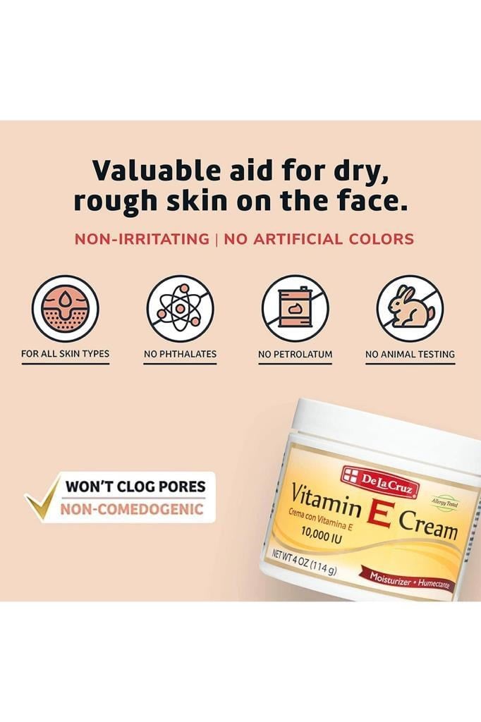 De La Cruz Vitamin E Krem 10.000 IU 114GR