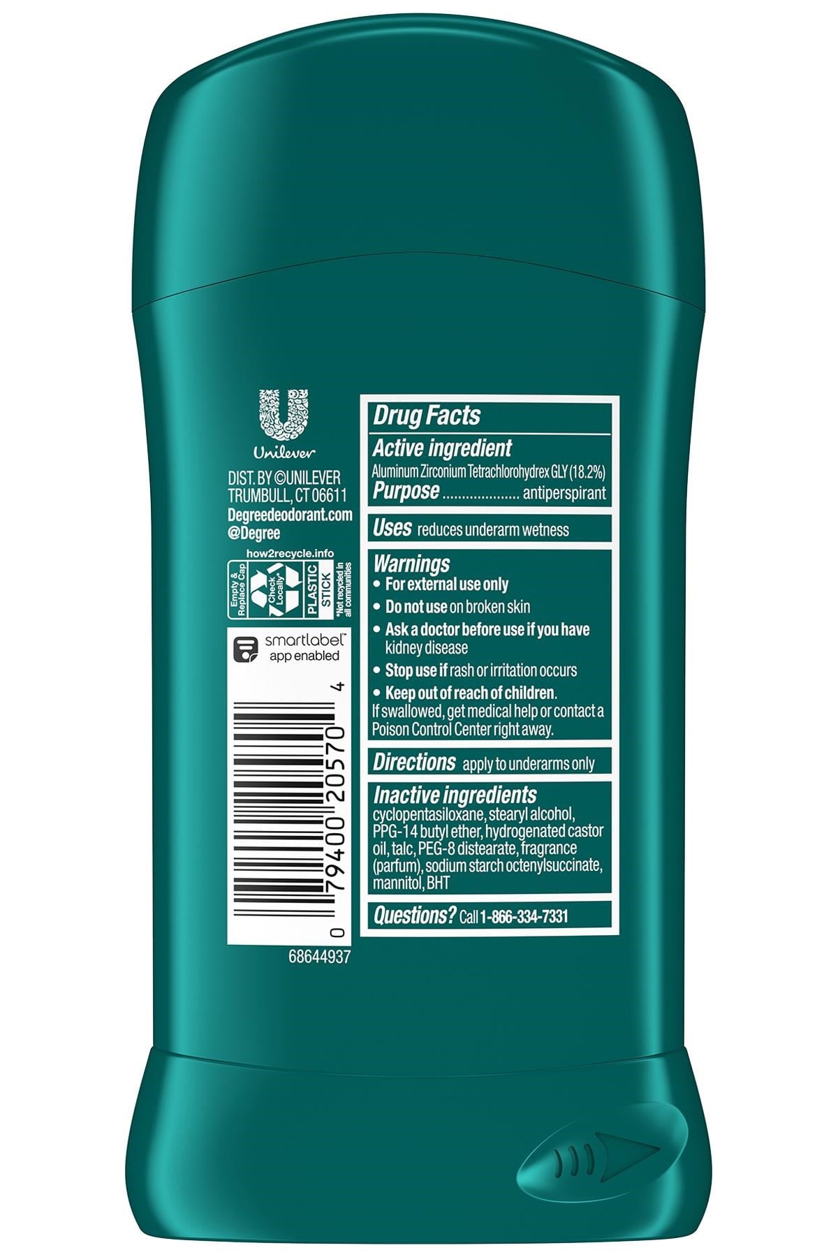 Degree Cool Comfort Antiperpirant Stick Deodorant 76GR