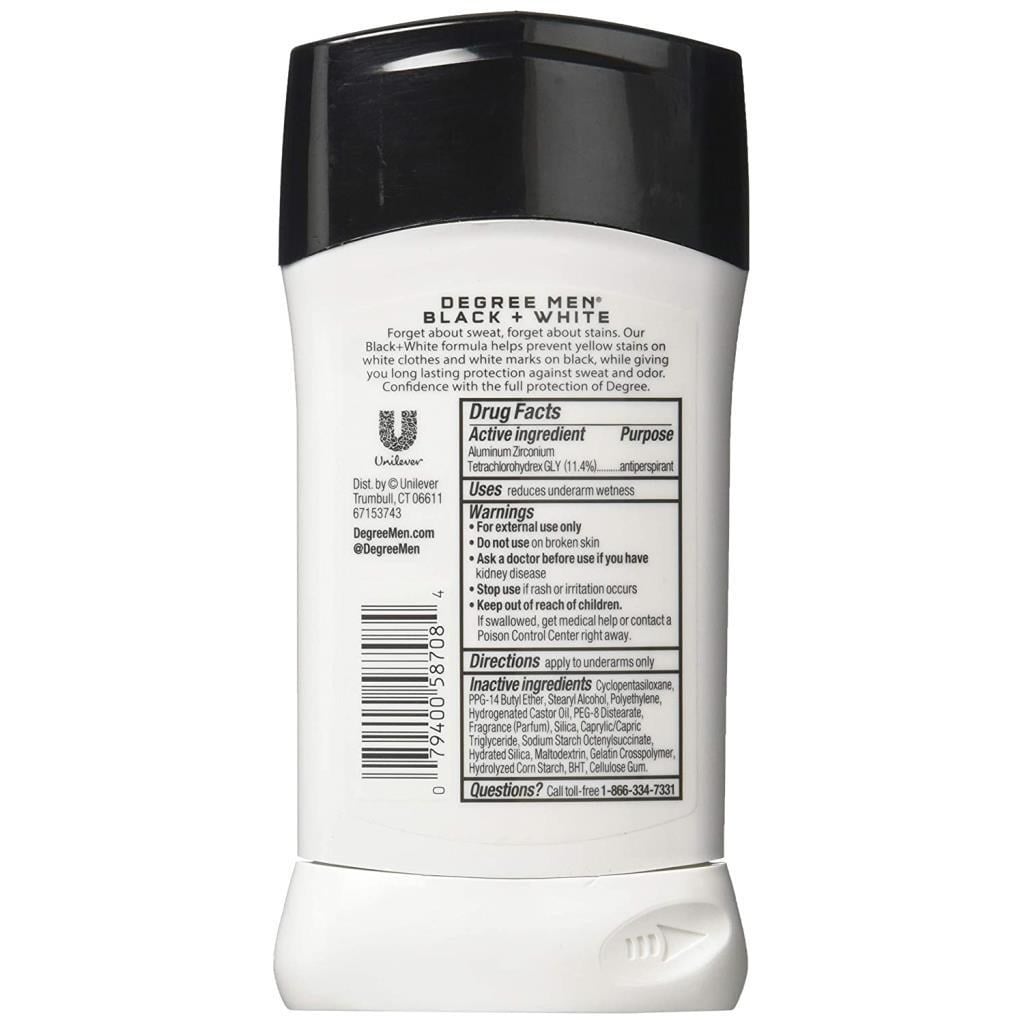 Degree Men Ultraclear Black + White Antiperspirant Deodorant 76GR