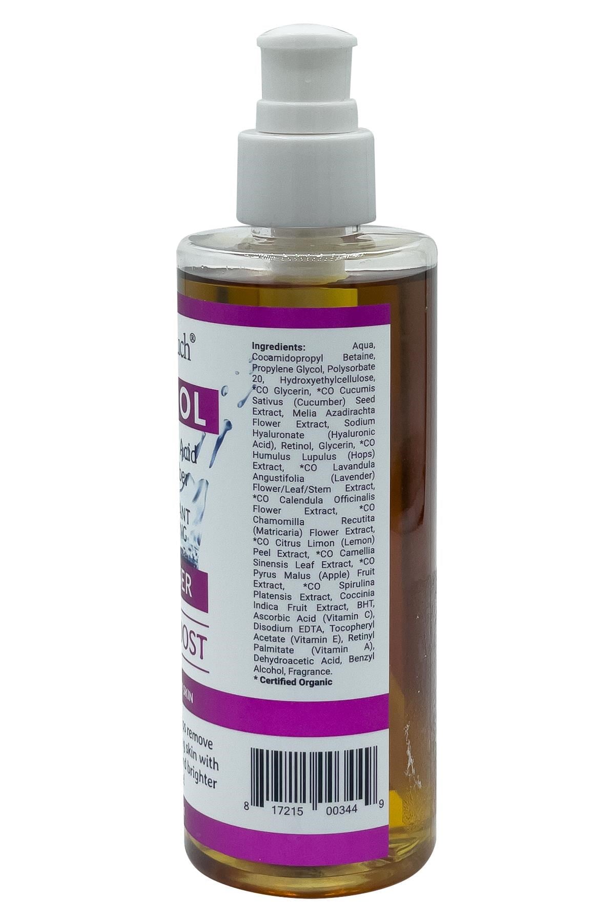 Dermatouch Retinol Hyaluronic Acid & Cucumber Temizleyici 230ML