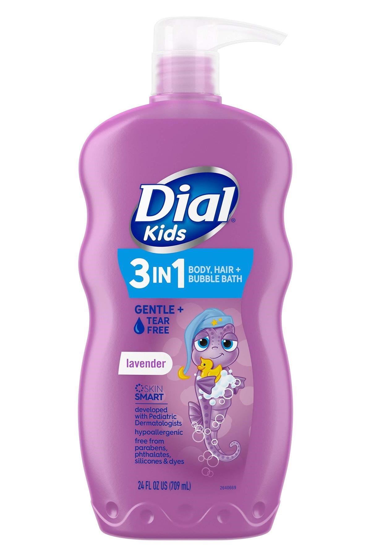Dial Kids 3in1 Çocuklar İçin Lavanta Kokulu Şampuan + Duş Jeli + Banyo Köpüğü 709ML