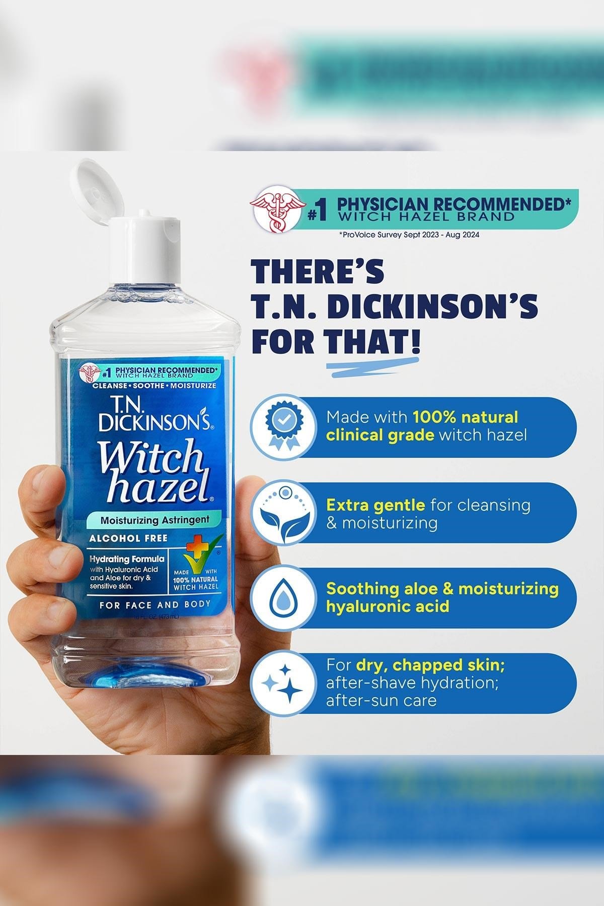 Dickinsons Alkolsüz Nemlendirici Cadı Fındığı Tonik 473ML