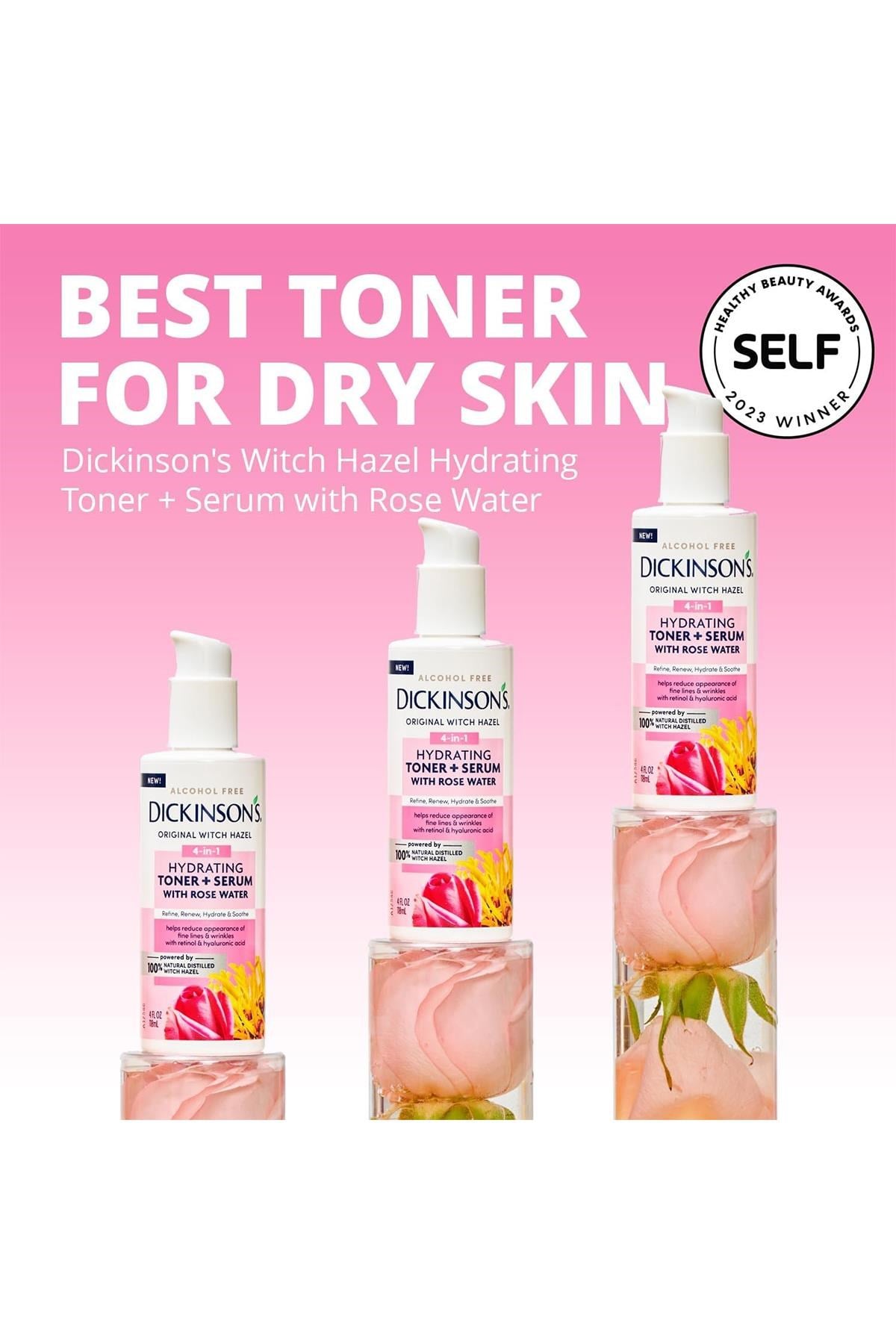 Dickinson's Cadı Fındığı ve Gül Suyu Özlü Nemlendirici Tonik + Serum 118ML