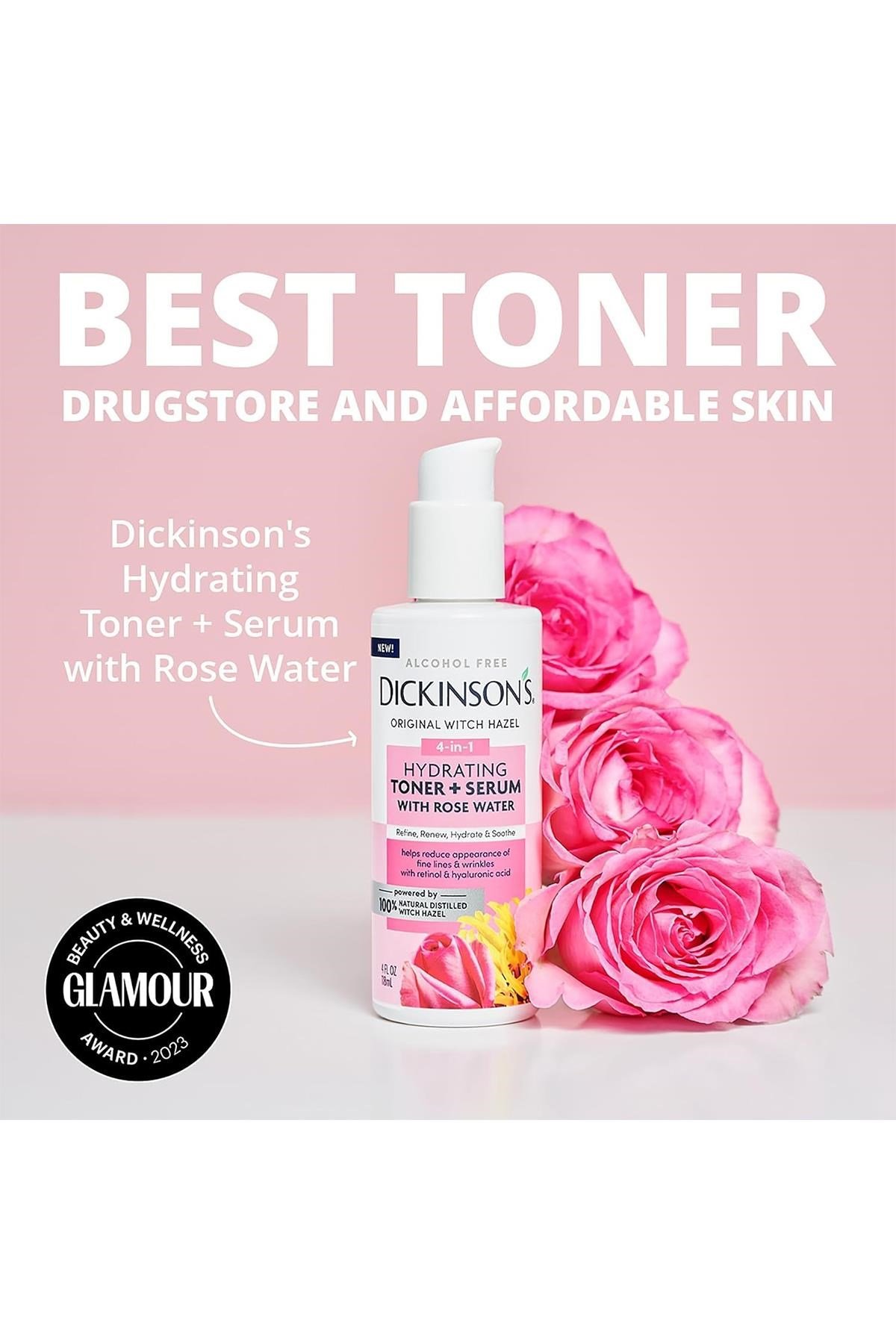 Dickinson's Cadı Fındığı ve Gül Suyu Özlü Nemlendirici Tonik + Serum 118ML