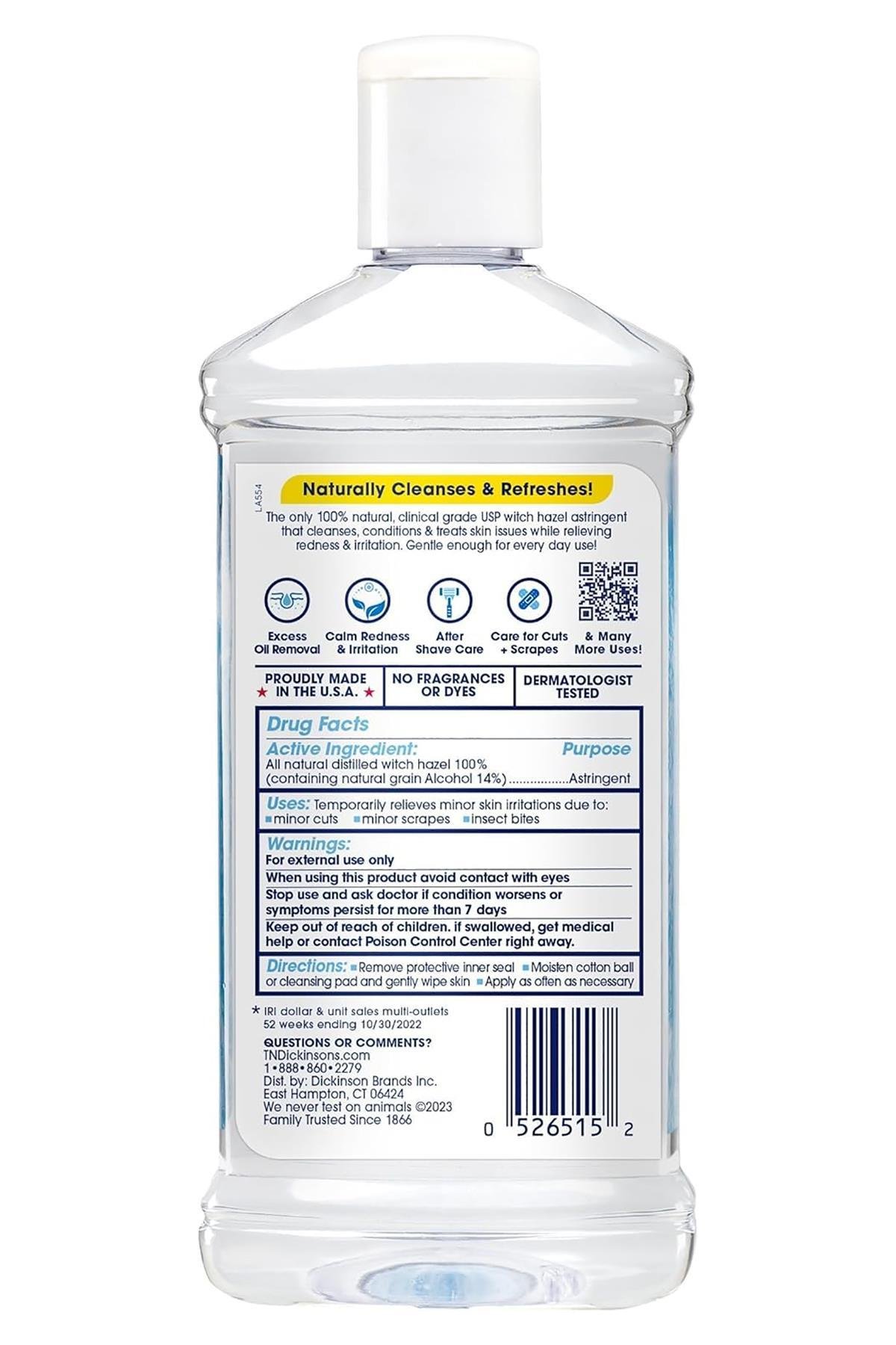 Dickinsons Witch Hazel %100 Natural Astringent 237ML