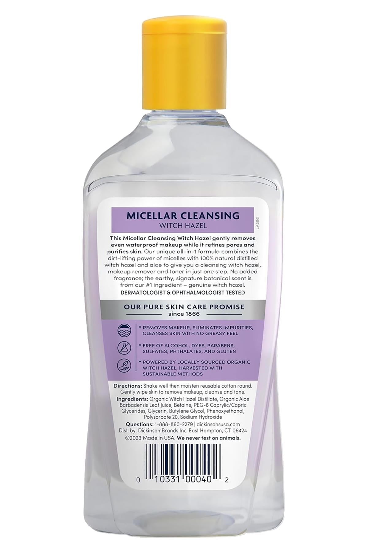 Dickinsons Witch Hazel Micellar Yüz Temizleyici 473ML