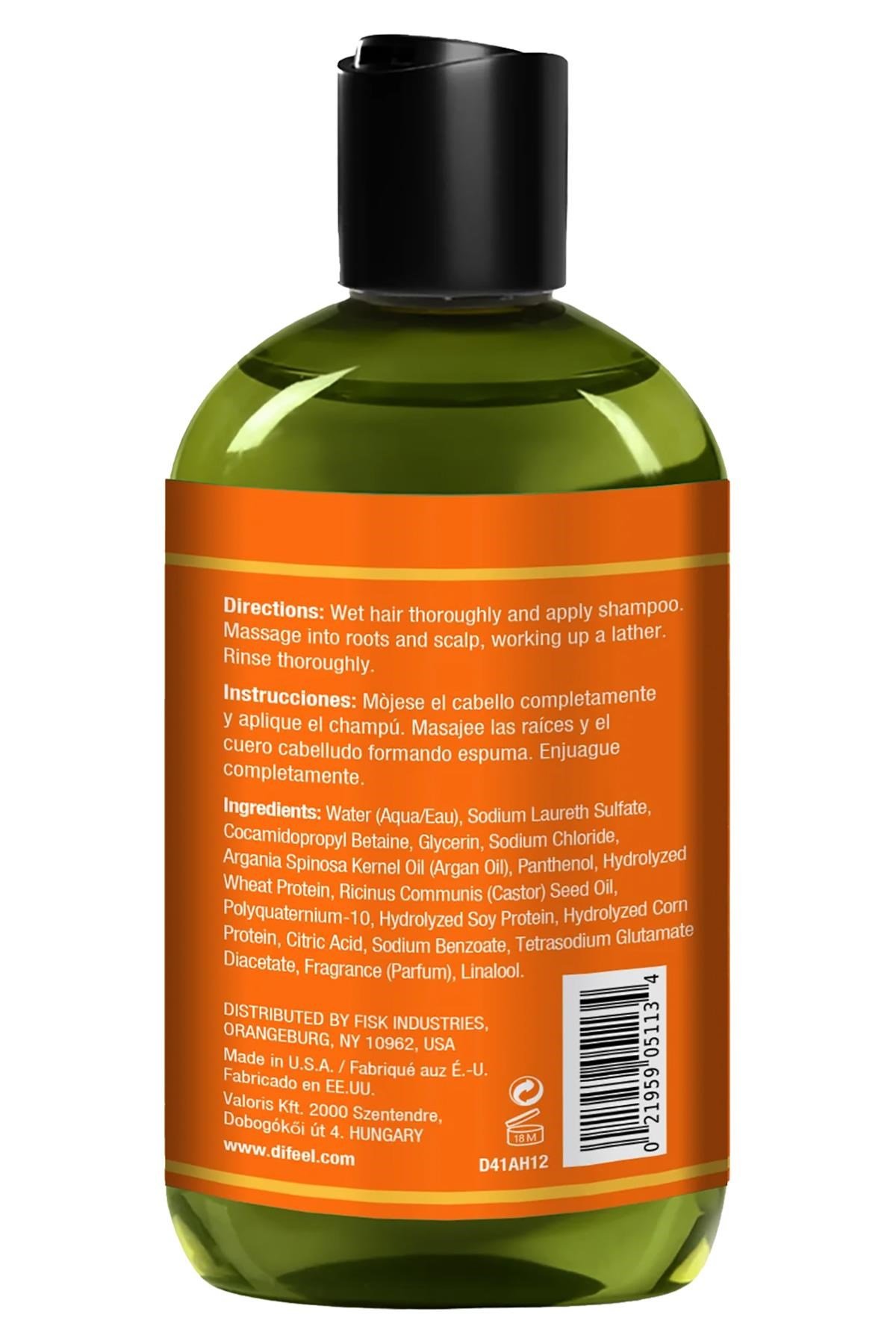 Difeel Argan Yağı Nemlendirici Şampuan 354.9ML