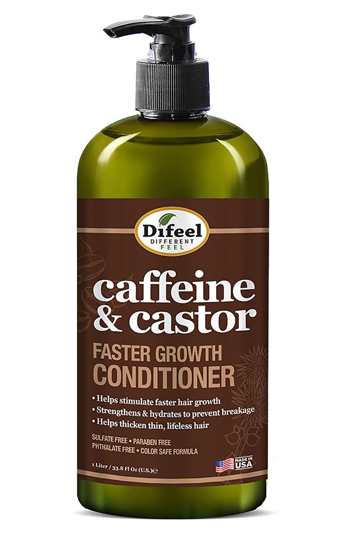 Difeel Caffeine & Castor Saç Uzamasını Destekleyen Saç Kremi 1LT
