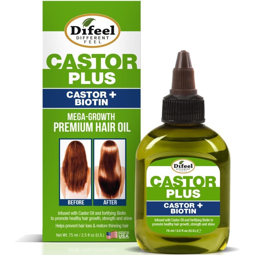 Difeel Castor + Biotin Yavaş Uzayan Saçlara Özel Saç Bakım Yağı 75ML