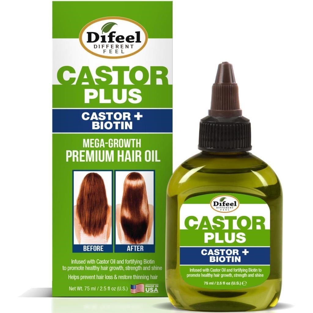 Difeel Castor + Biotin Yavaş Uzayan Saçlara Özel Saç Bakım Yağı 75ML