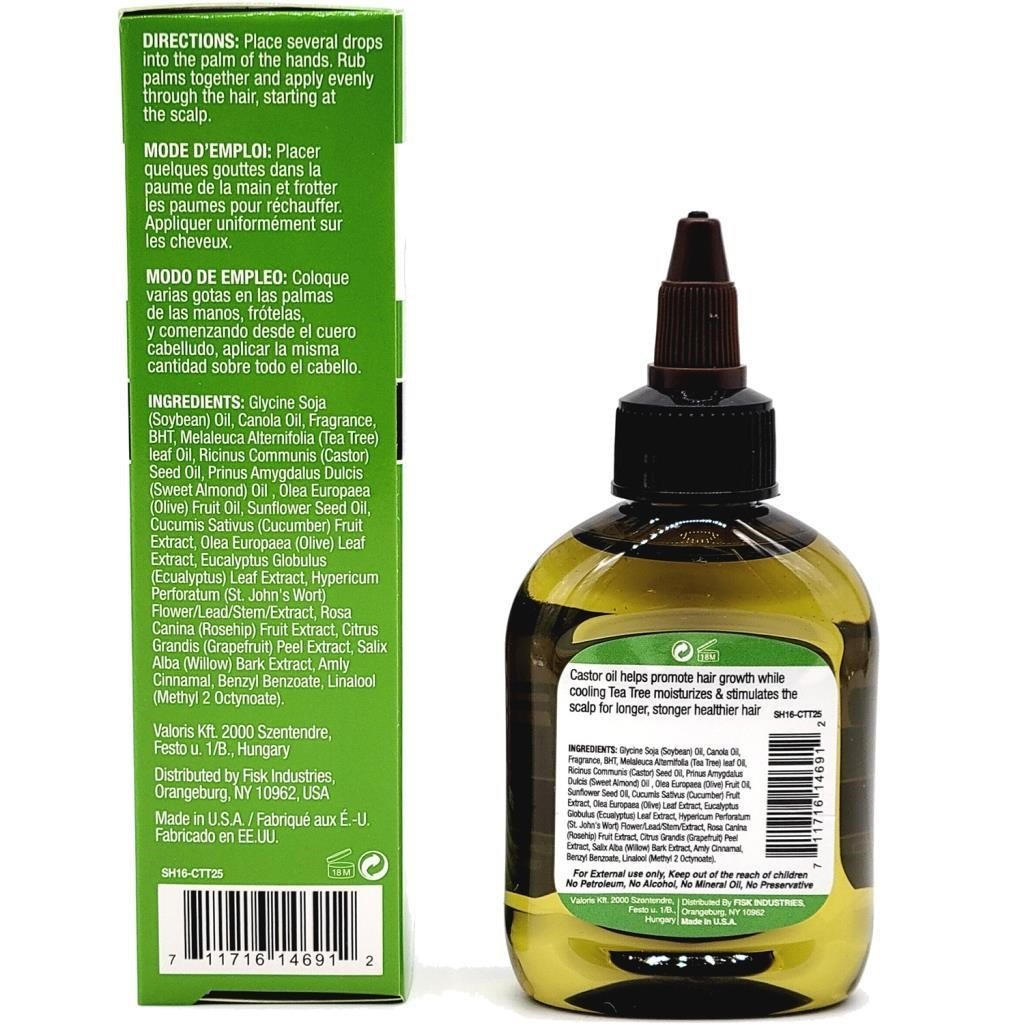 Difeel Castor + Tea Tree Oil Yavaş Uzayan Saçlara Özel Saç Bakım Yağı 75ML