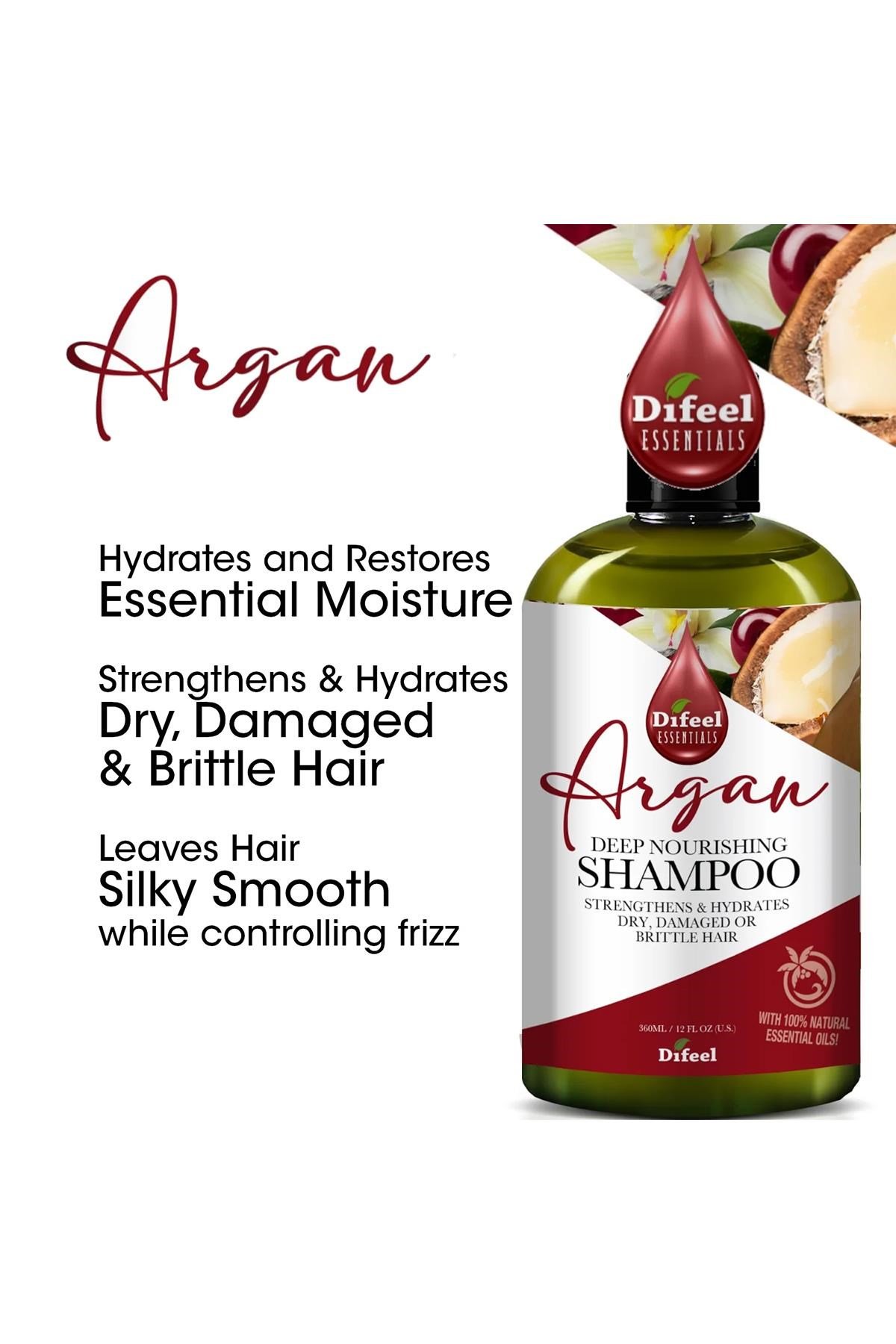 Difeel Essentials Argan Yağlı Besleyici Şampuan 360ML