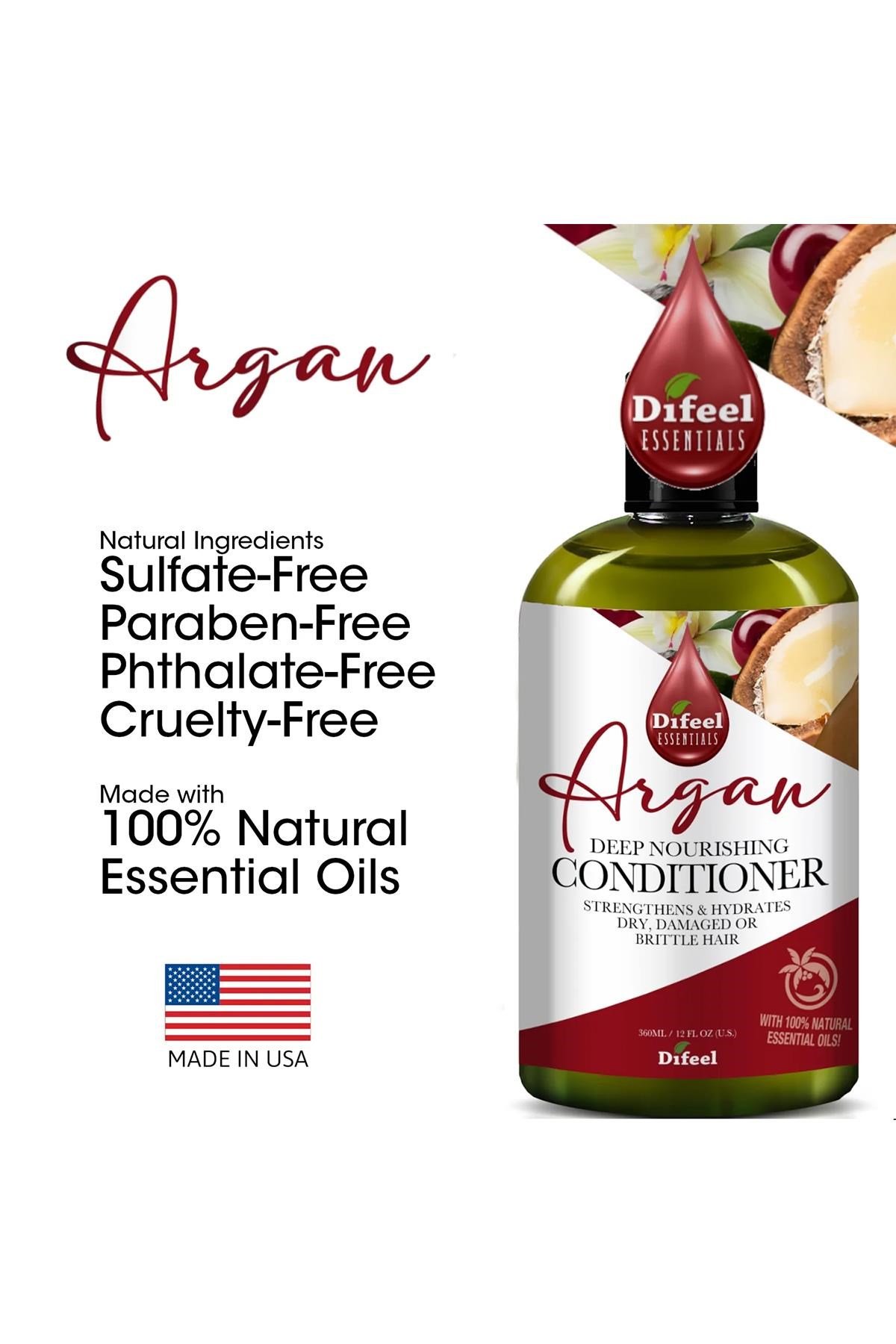 Difeel Essentials Argan Yağlı Besleyici Saç Kremi 360ML