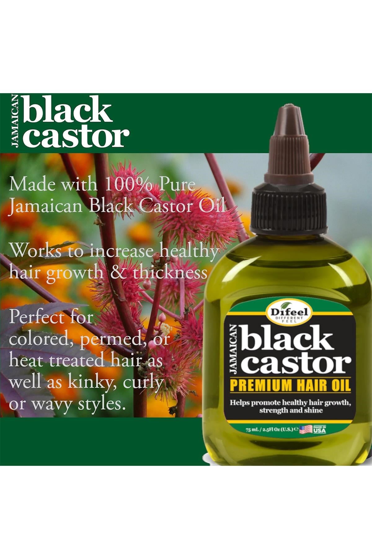Difeel Jamaican Black Castor Yavaş Uzayan Saçlara Özel Saç Bakım Yağı 75ML