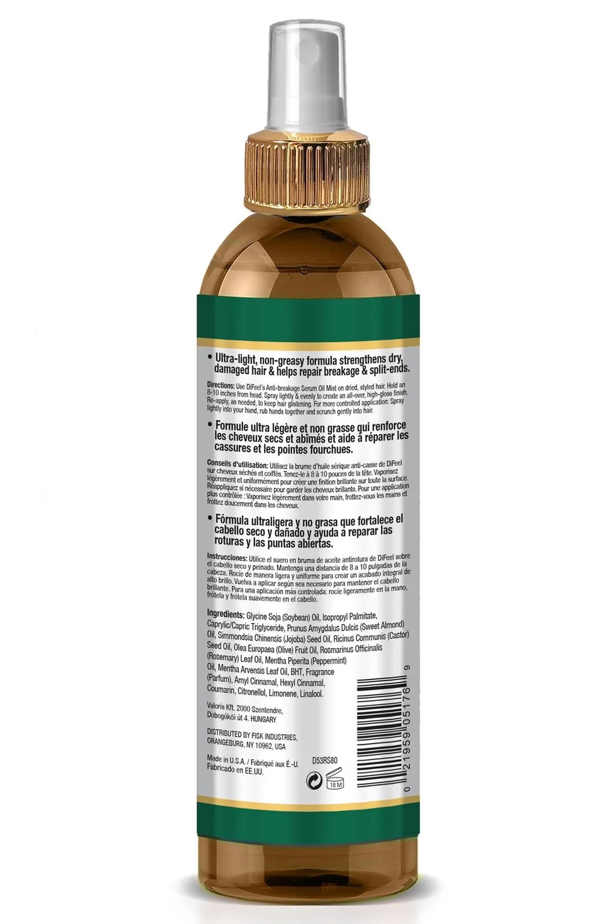 Difeel Rosemary & Mint Kırılma Karşıtı Güçlendirici Sprey Saç Serumu 237ML