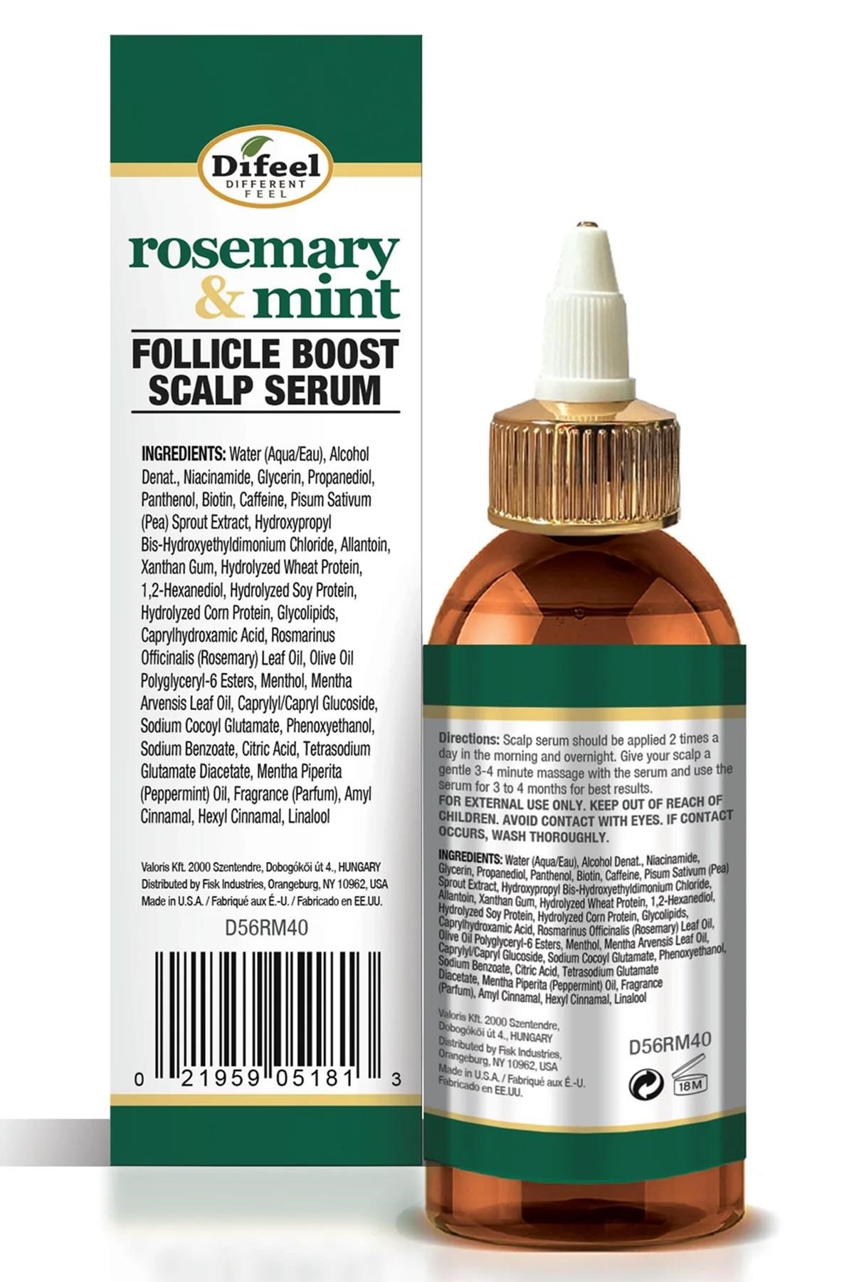 Difeel Rosemary & Mint Saç Kökü Güçlendirici Saç Derisi Serumu 118ML