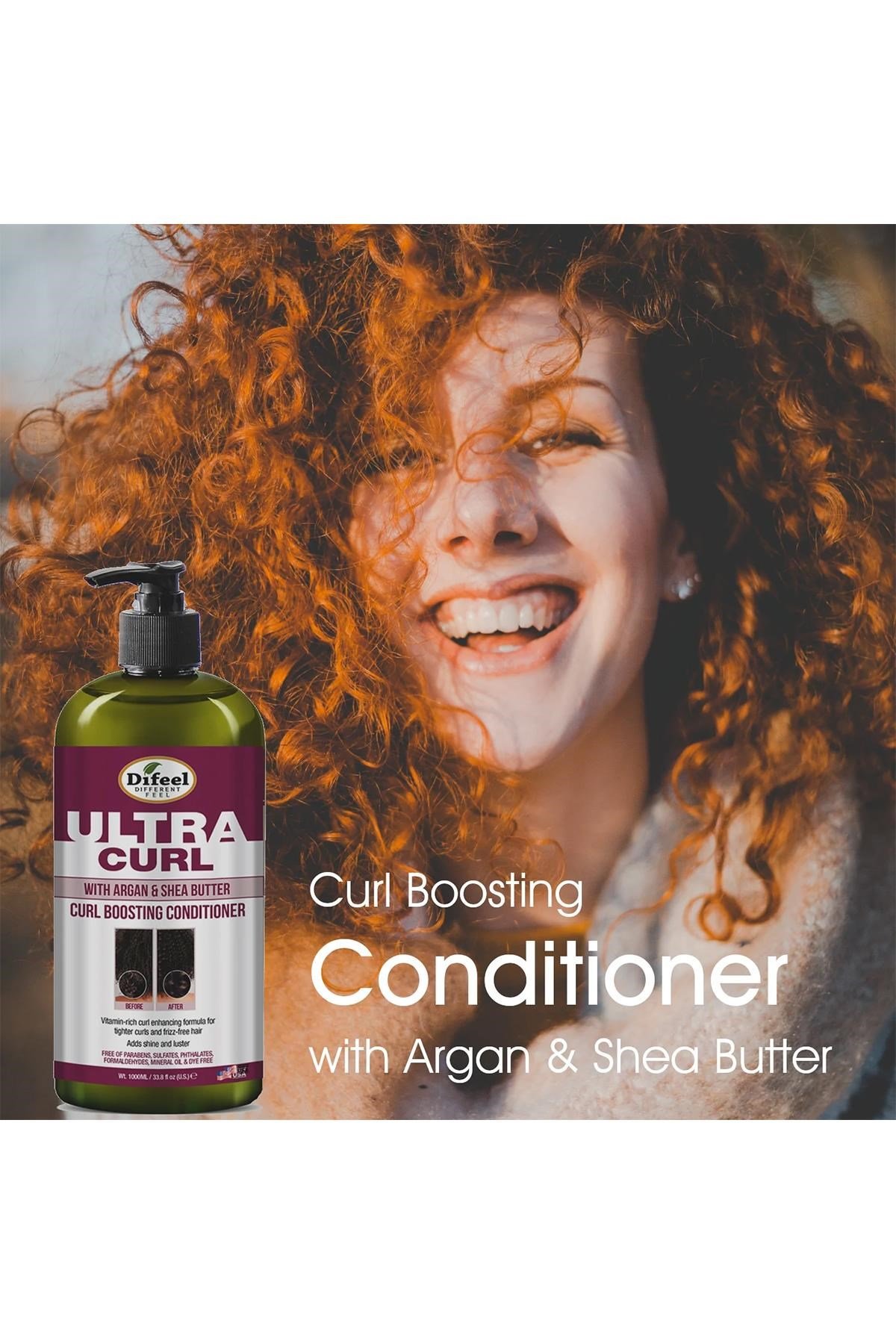 Difeel Ultra Curl Bukle Belirginleştirici Saç Kremi 1LT