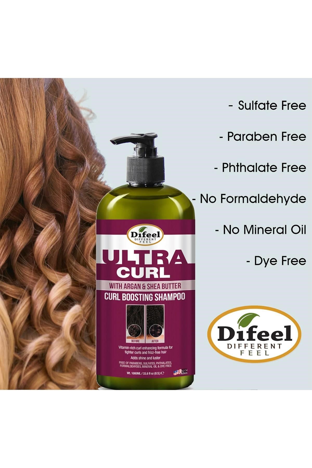 Difeel Ultra Curl Bukle Belirginleştirici Şampuan 1LT