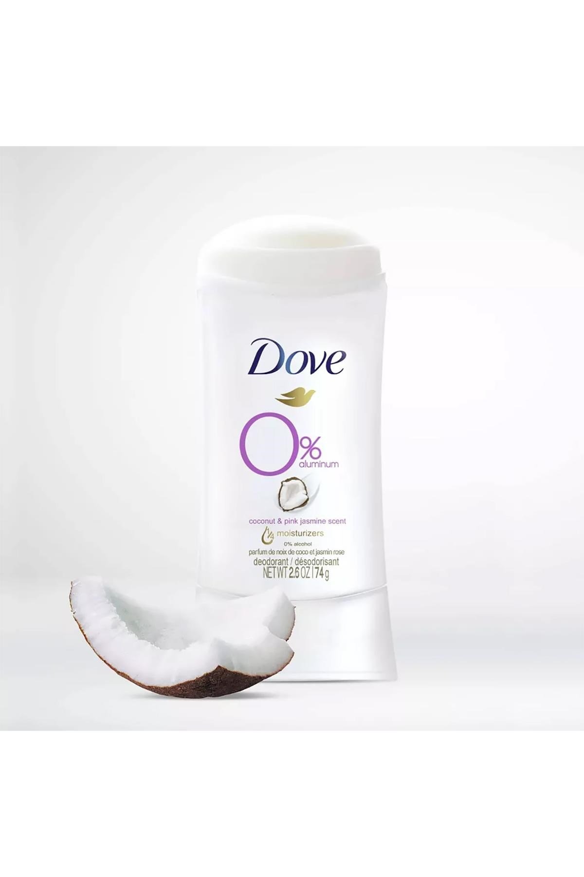 Dove 0% Aluminum Coconut & Pink Jasmine Deodorant 74GR