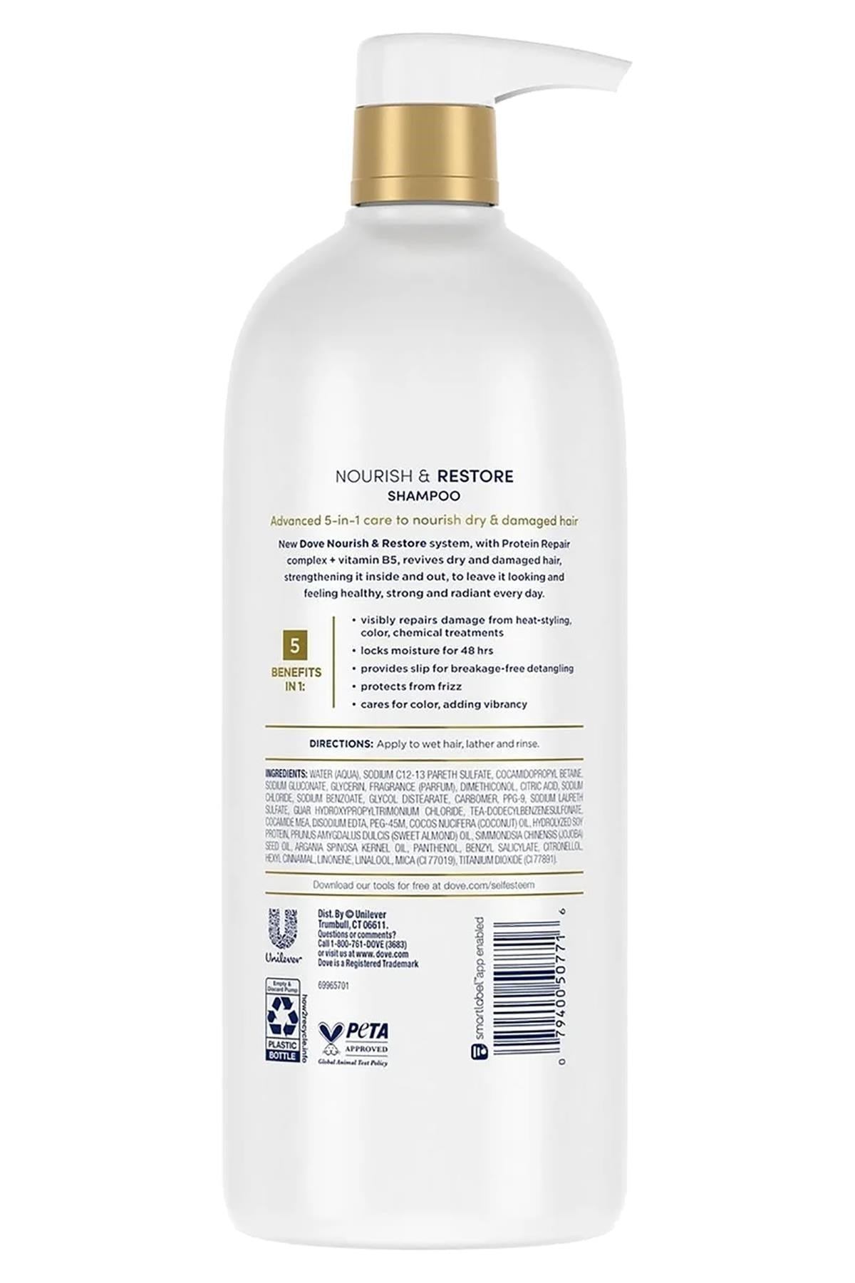 Dove 5’i 1 Arada Besleyici & Onarıcı Şampuan 1LT