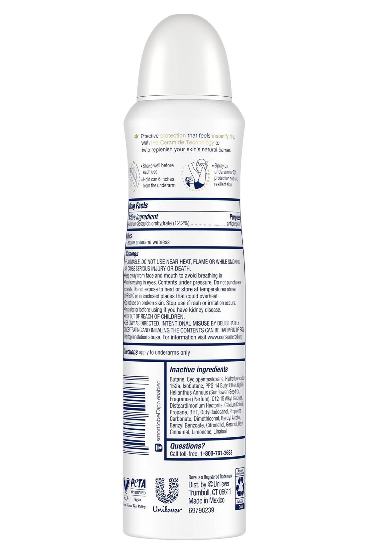 Dove Advanced Care Clear Finish Antiperspirant Sprey Deodorant 136GR