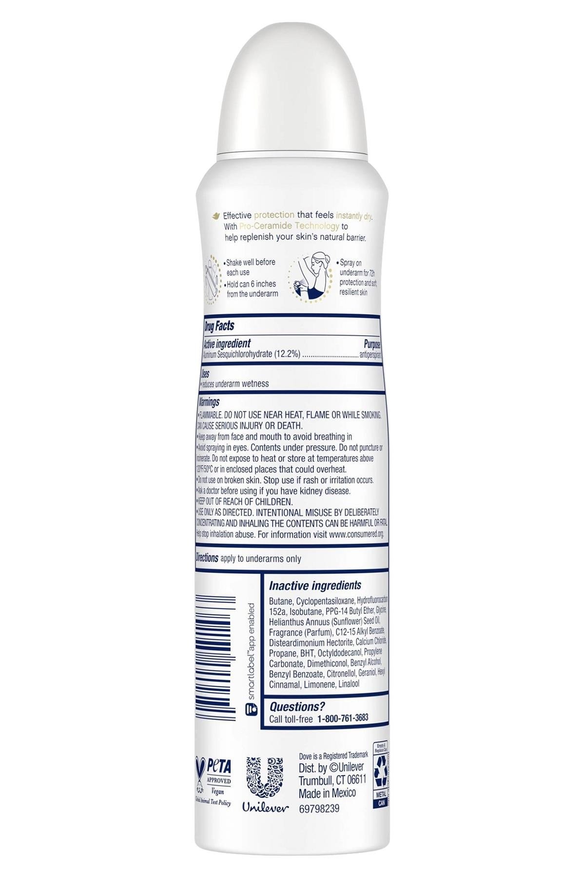 Dove Advanced Care Clear Finish Antiperspirant Sprey Deodorant 136GR