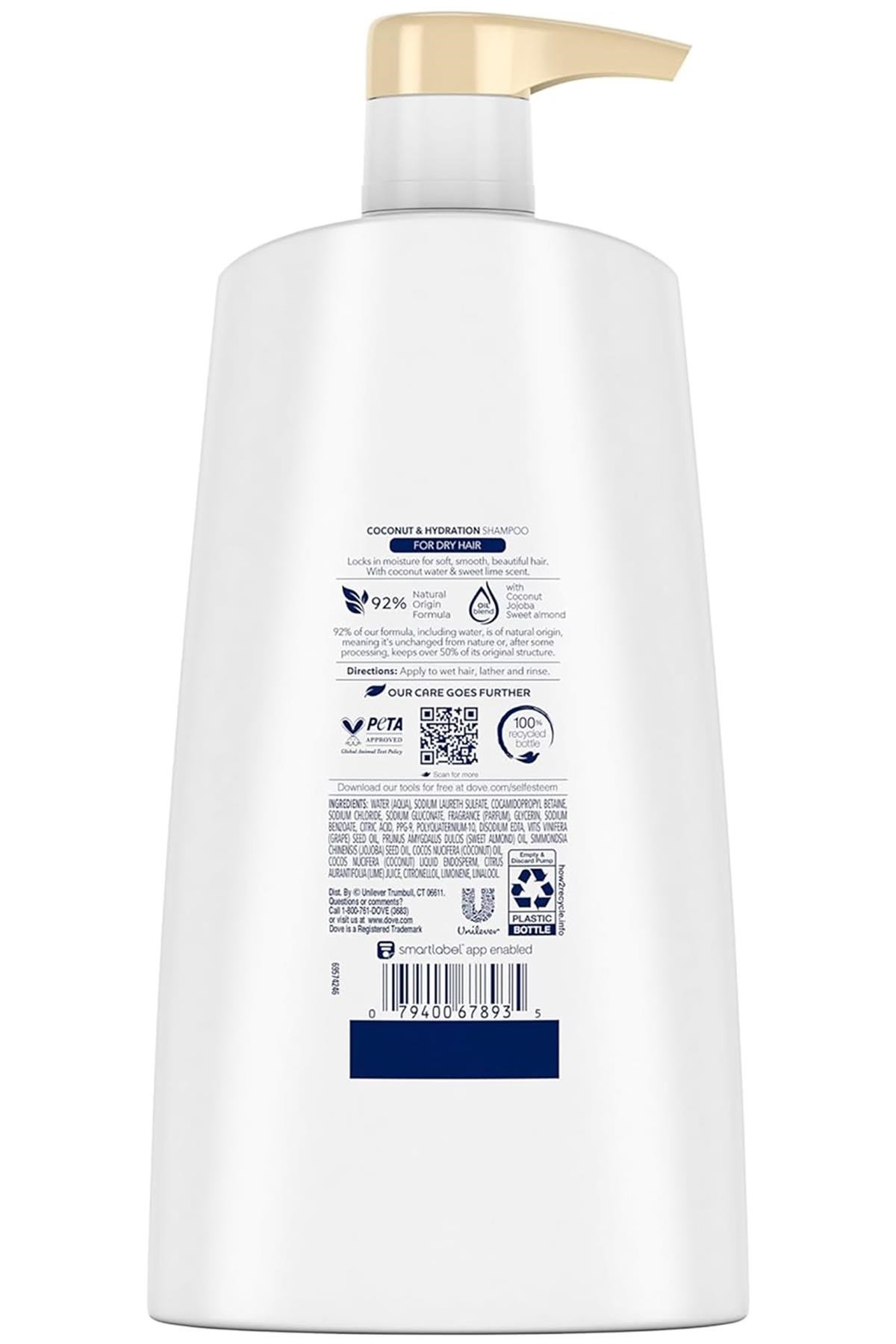 Dove Coconut & Hydration Nemlendirici Şampuan 750ML