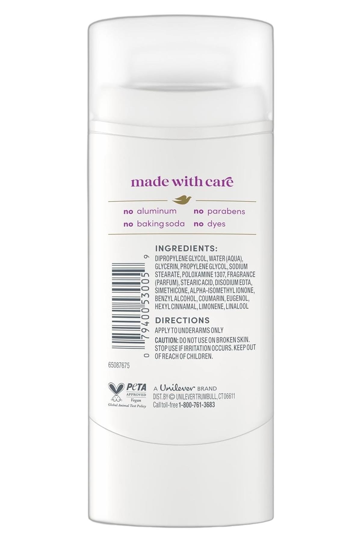 Dove Coconut & Pink Jasmine Alüminyumsuz Stick Deodorant 68GR