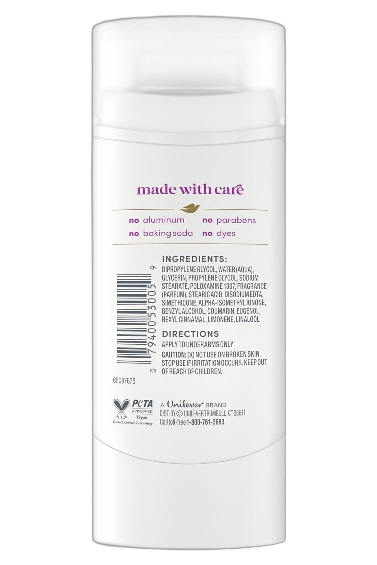 Dove Coconut & Pink Jasmine Alüminyumsuz Stick Deodorant 68GR