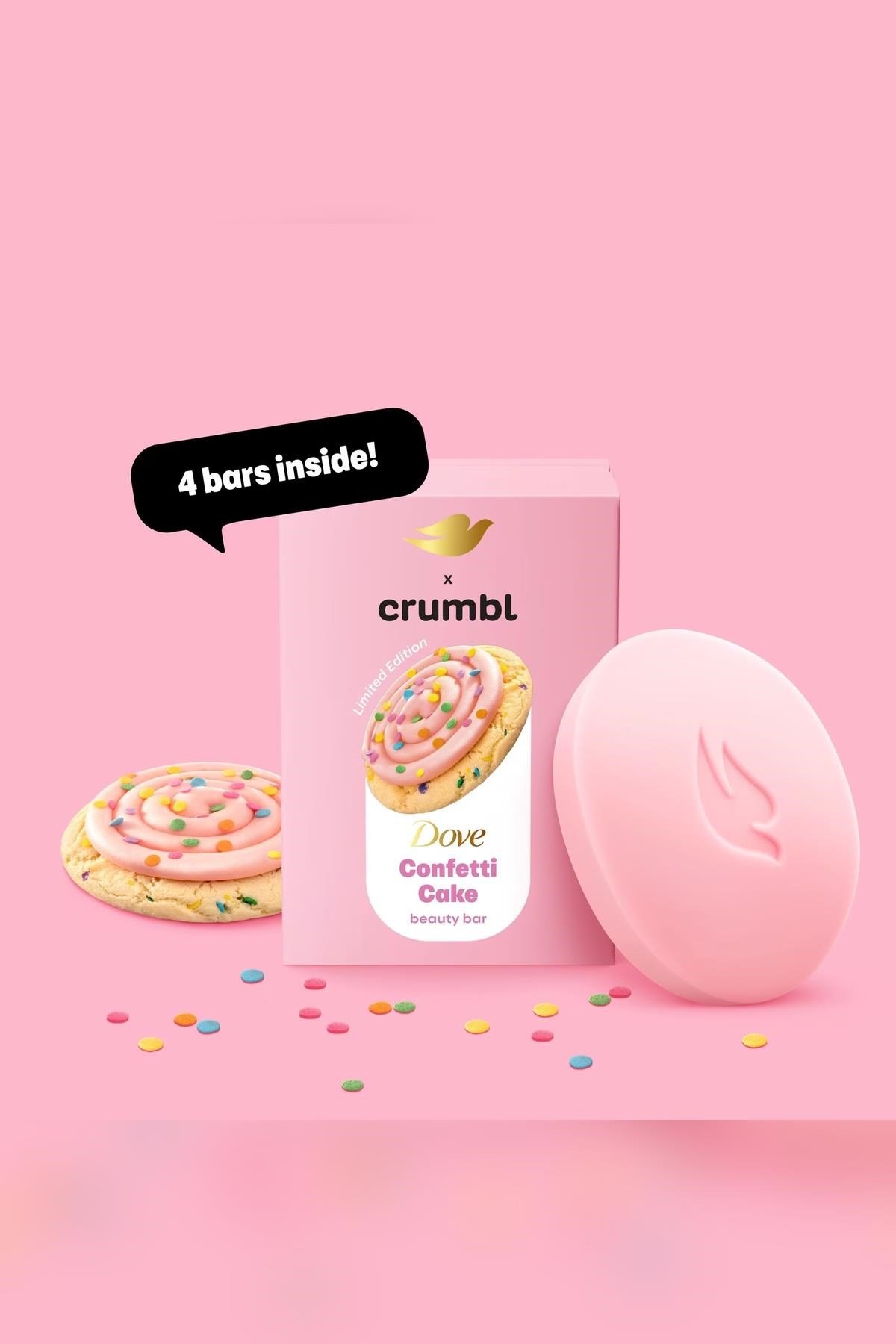 Dove Crumbl Confetti Cake Katı Sabun 4x106GR