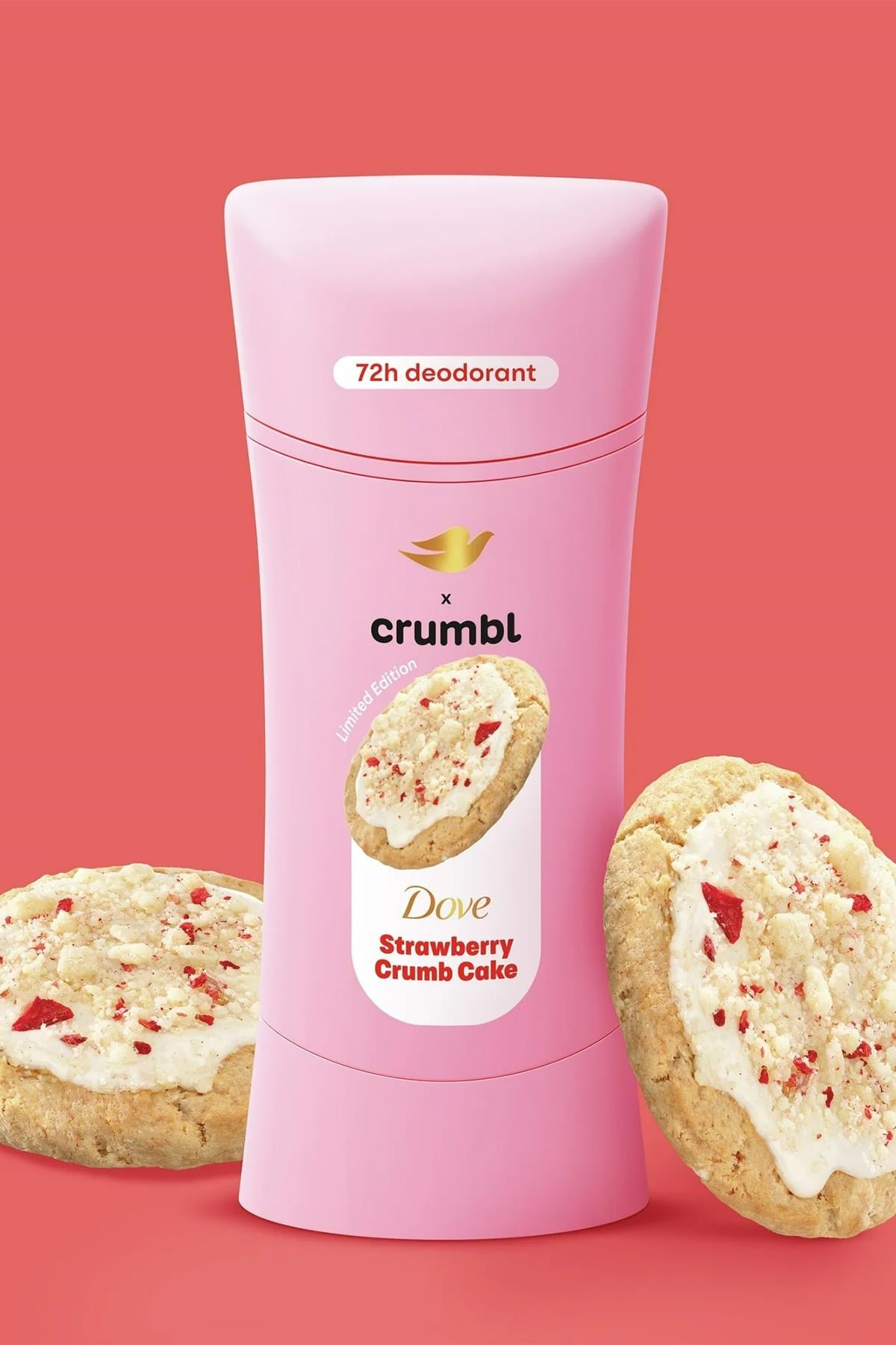 Dove Crumbl Strawberry Crumb Cake Alüminyumsuz Stick Deodorant 74GR