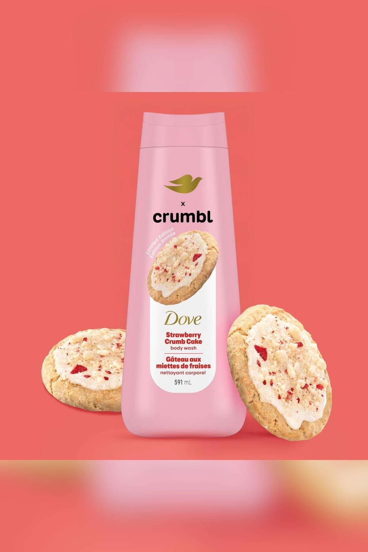 Dove Crumbl Strawberry Crumb Cake Duş Jeli 591ML