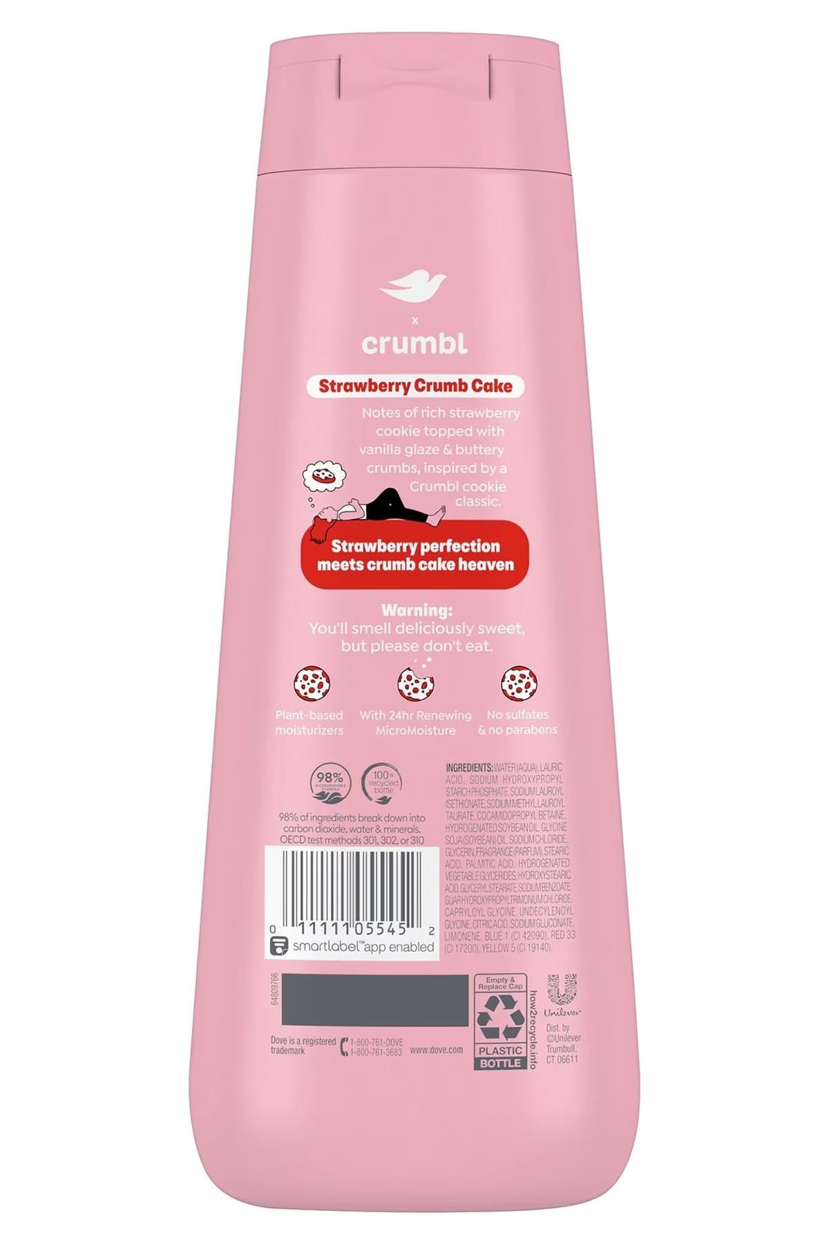 Dove Crumbl Strawberry Crumb Cake Duş Jeli 591ML