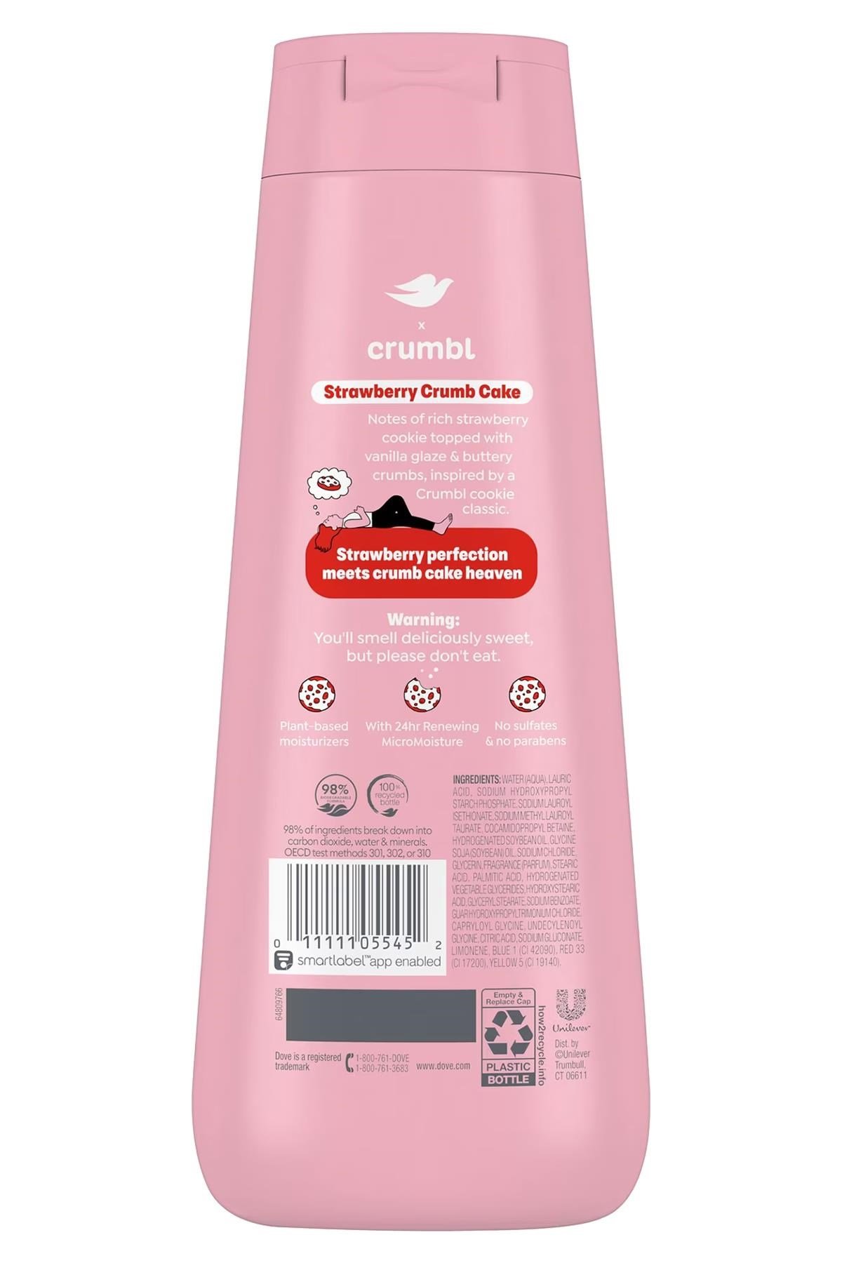 Dove Crumbl Strawberry Crumb Cake Duş Jeli 591ML