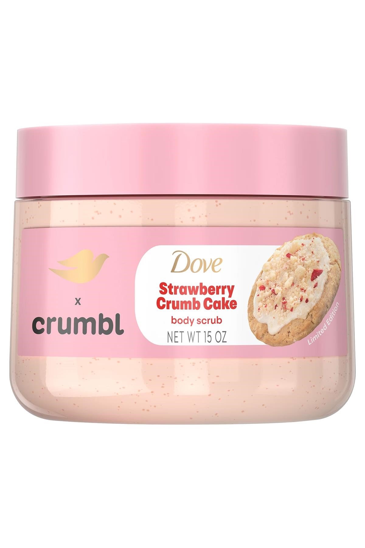 Dove Crumbl Strawberry Crumb Cake Vücut Peelingi 425GR