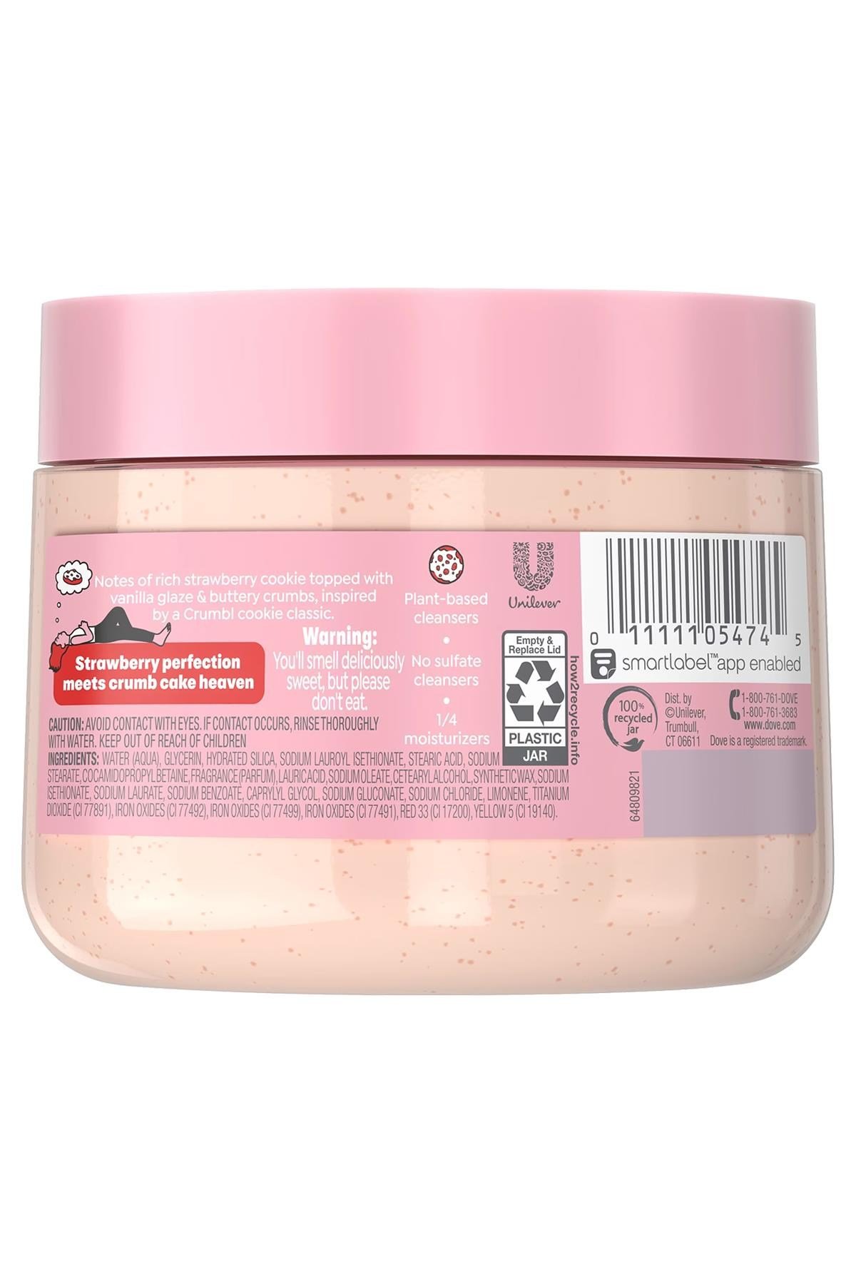 Dove Crumbl Strawberry Crumb Cake Vücut Peelingi 425GR