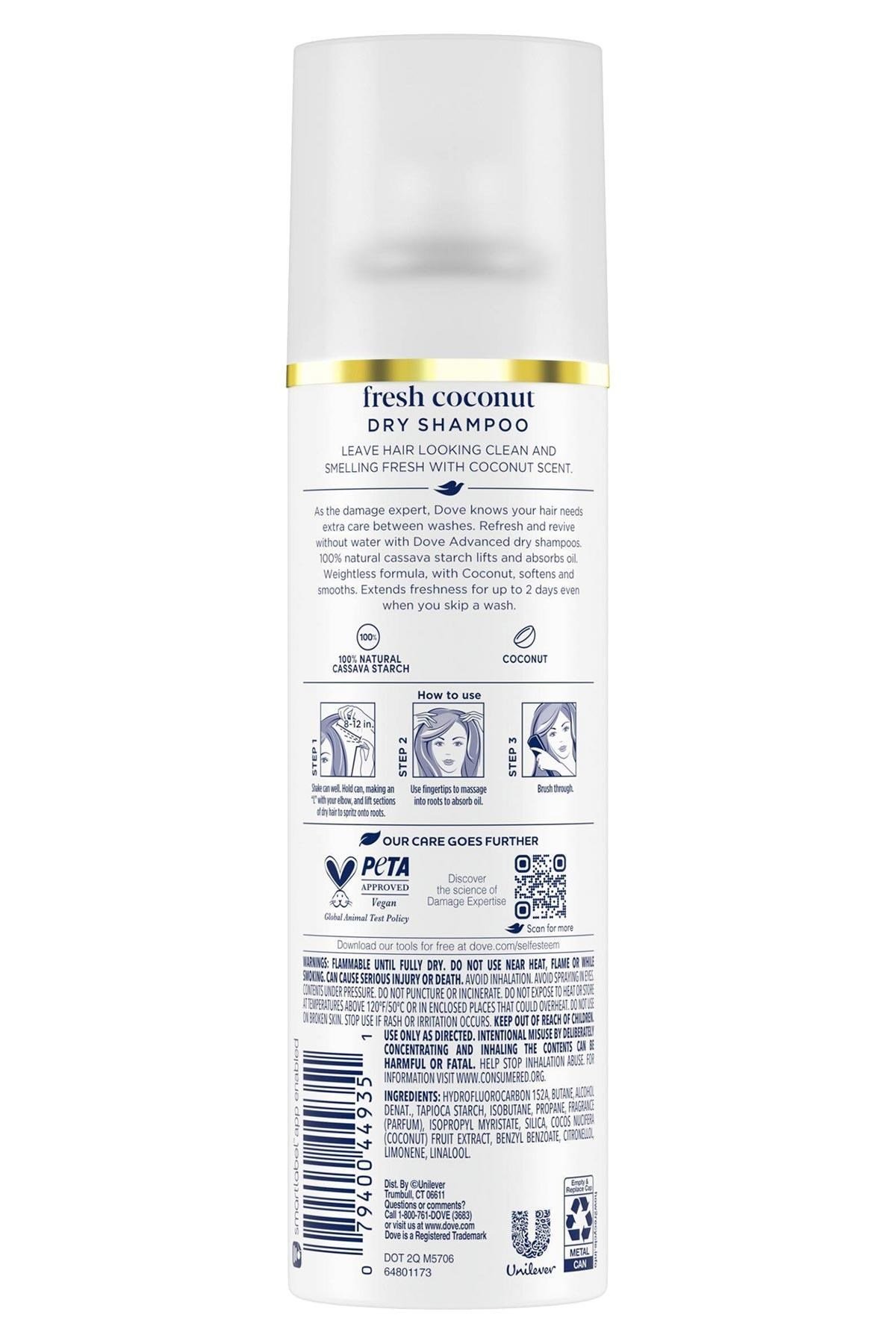 Dove Damage Expert Fresh Coconut Canlandırıcı Kuru Şampuan 141GR