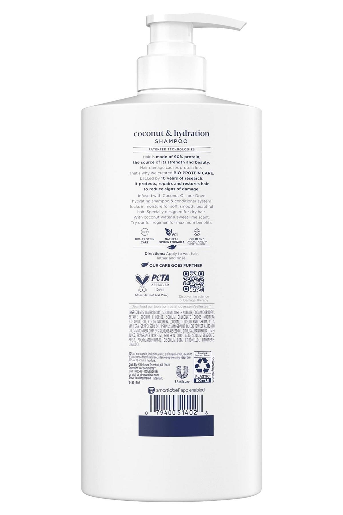 Dove Damage Therapy Hindistan Cevizi Yağlı Nemlendirici Şampuan 828ML