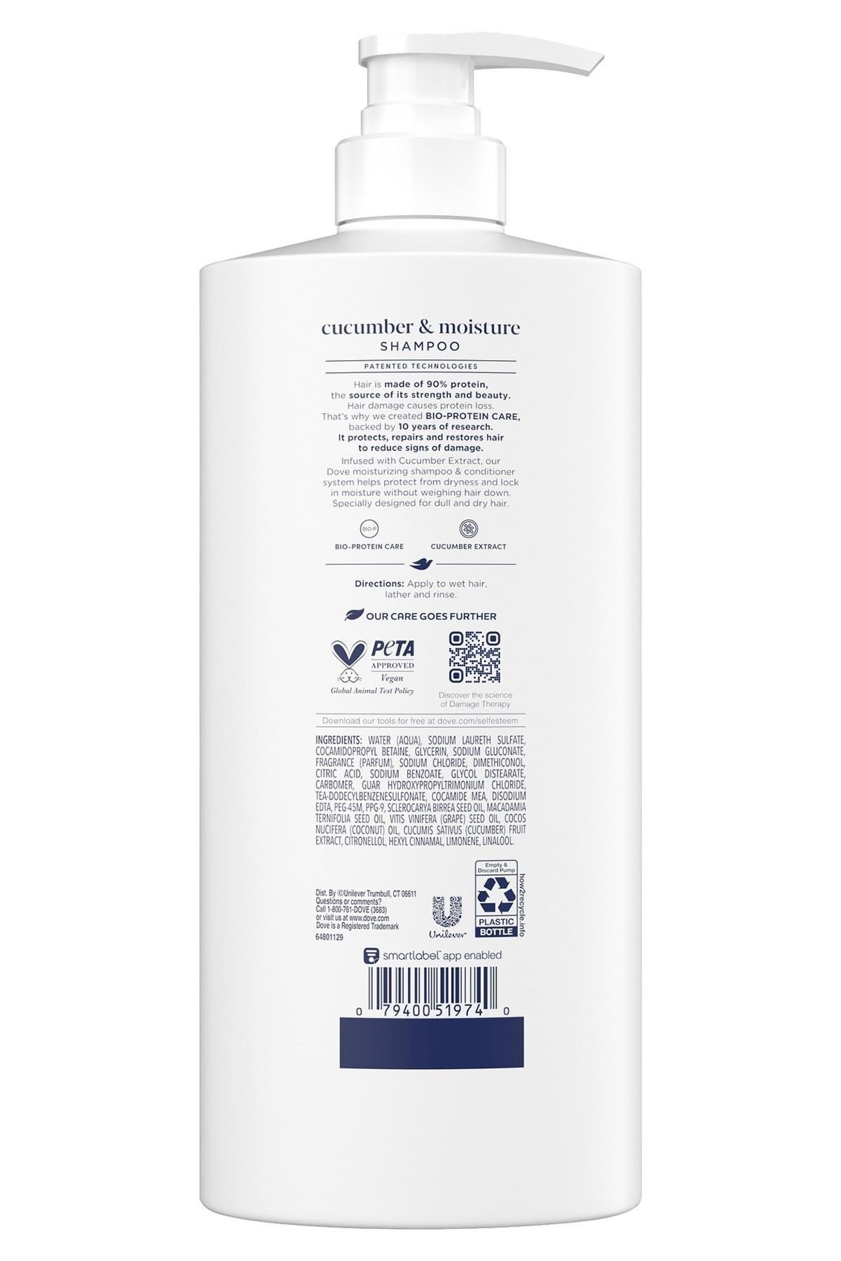 Dove Damage Therapy Salatalık Özlü Nemlendirici Şampuan 828ML