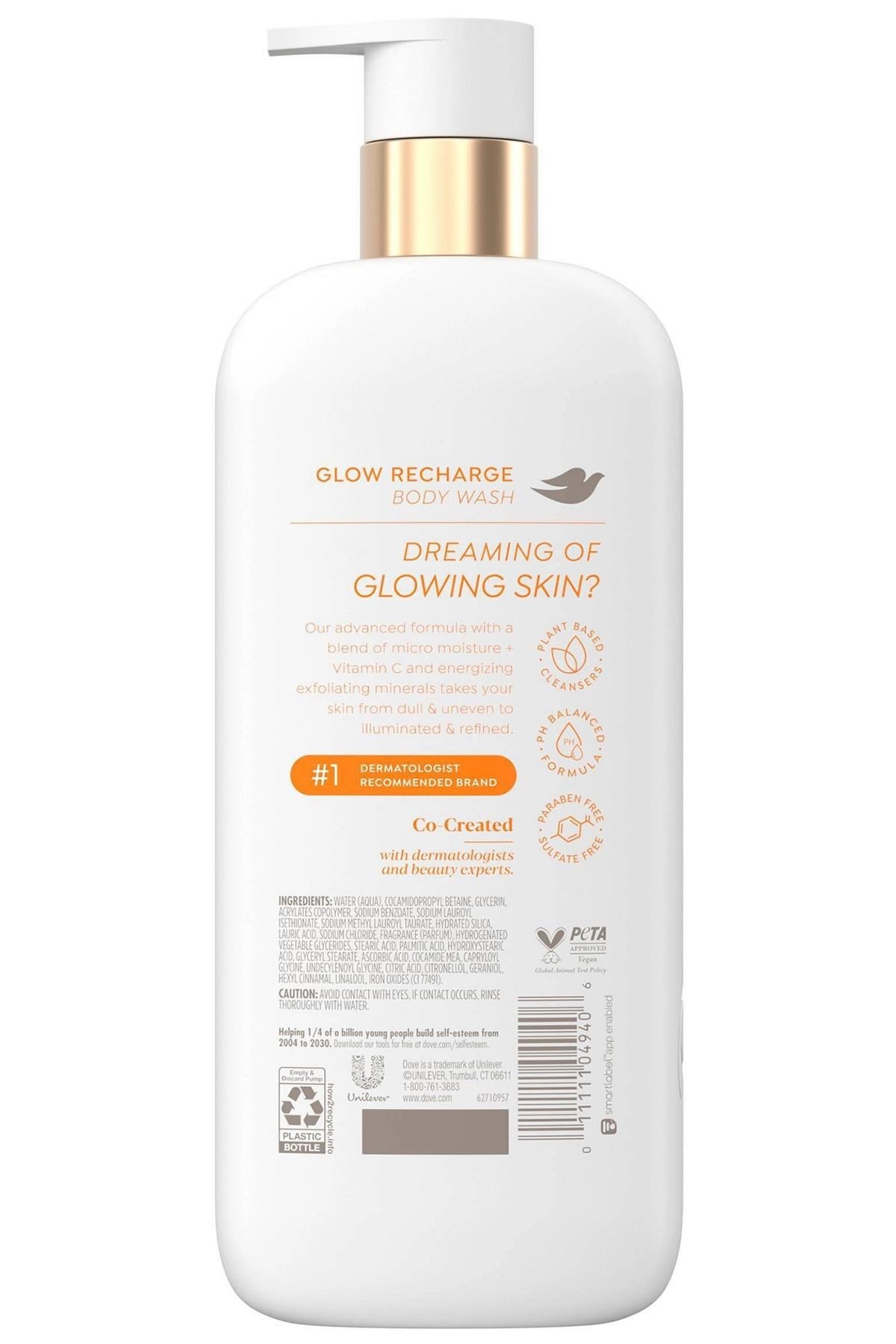 Dove Glow Recharge %3 Brightening Serum Vücut Şampuanı 547ML