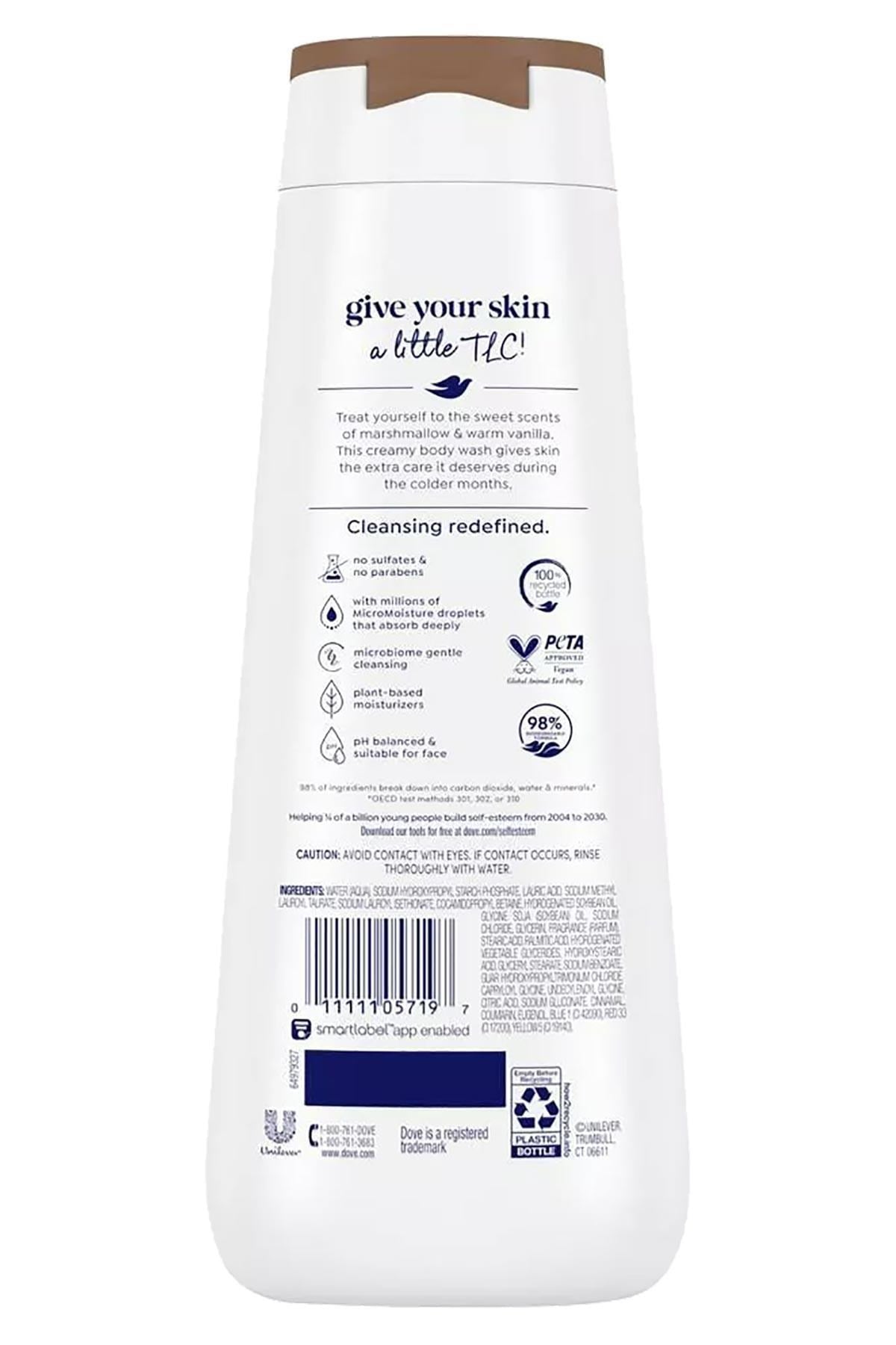 Dove Marshmallow + Warm Vanilla Nemlendirici Duş Jeli 591ML