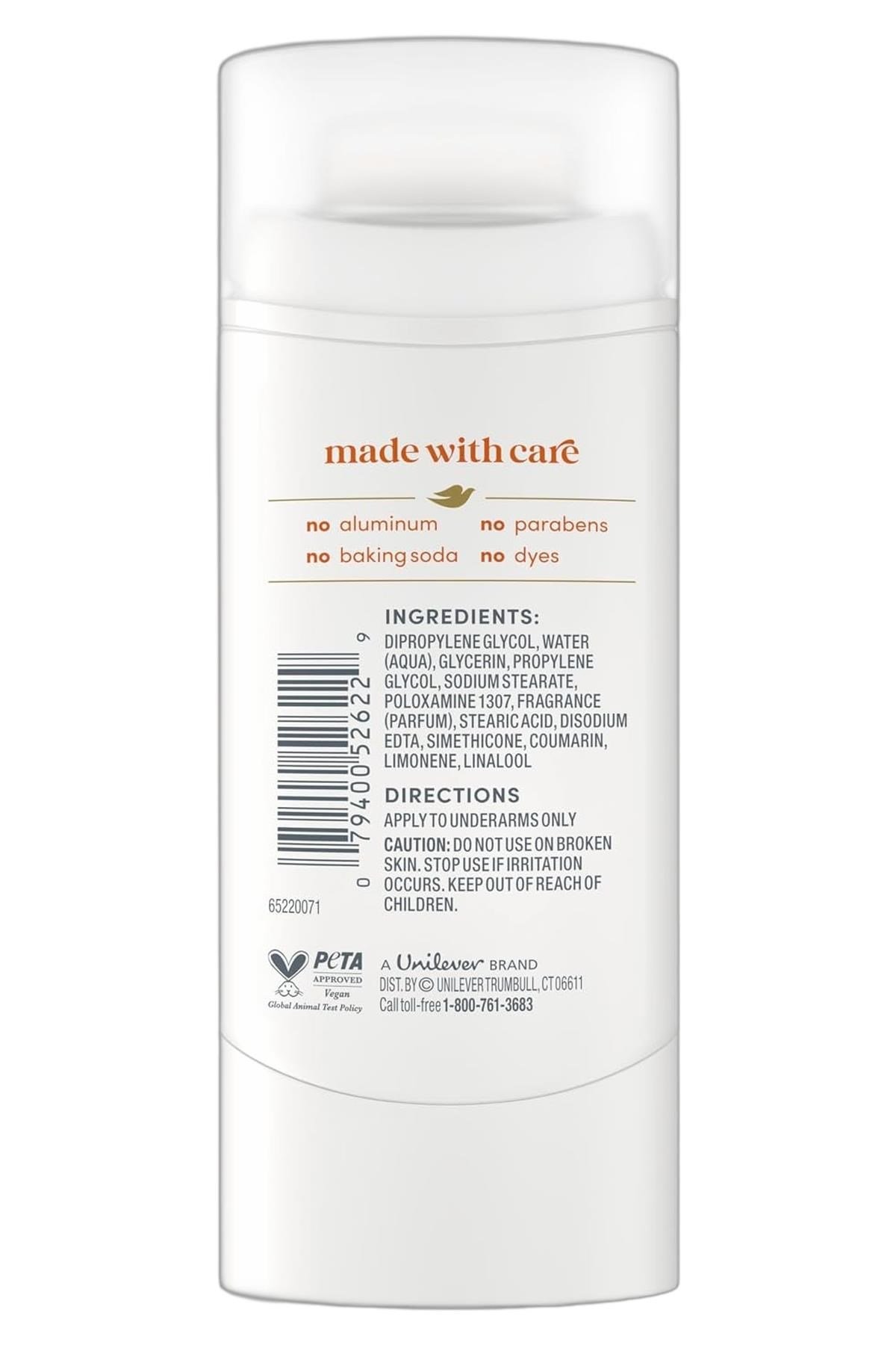 Dove Sparkling Vanilla Alüminyumsuz Stick Deodorant 68GR