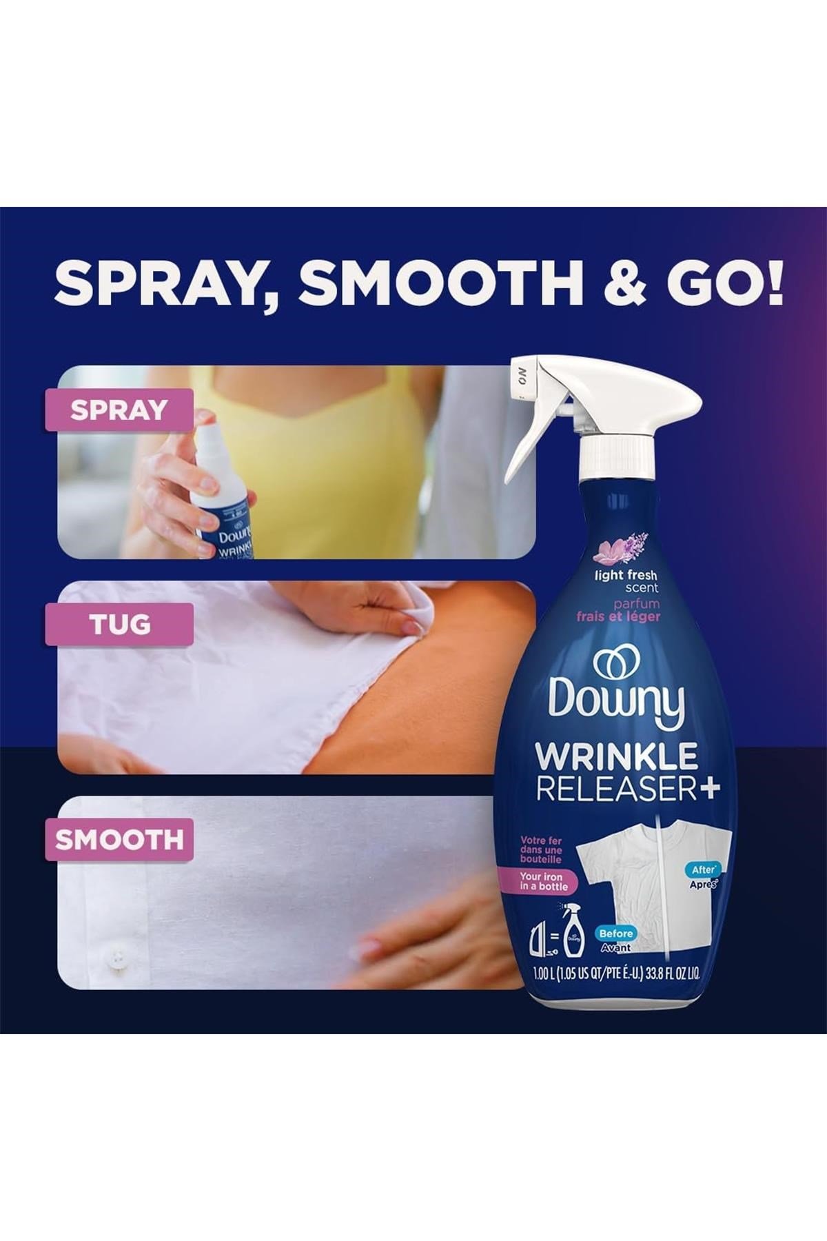 Downy Light Fresh Kırışıklık Açıcı Kumaş Spreyi 1LT