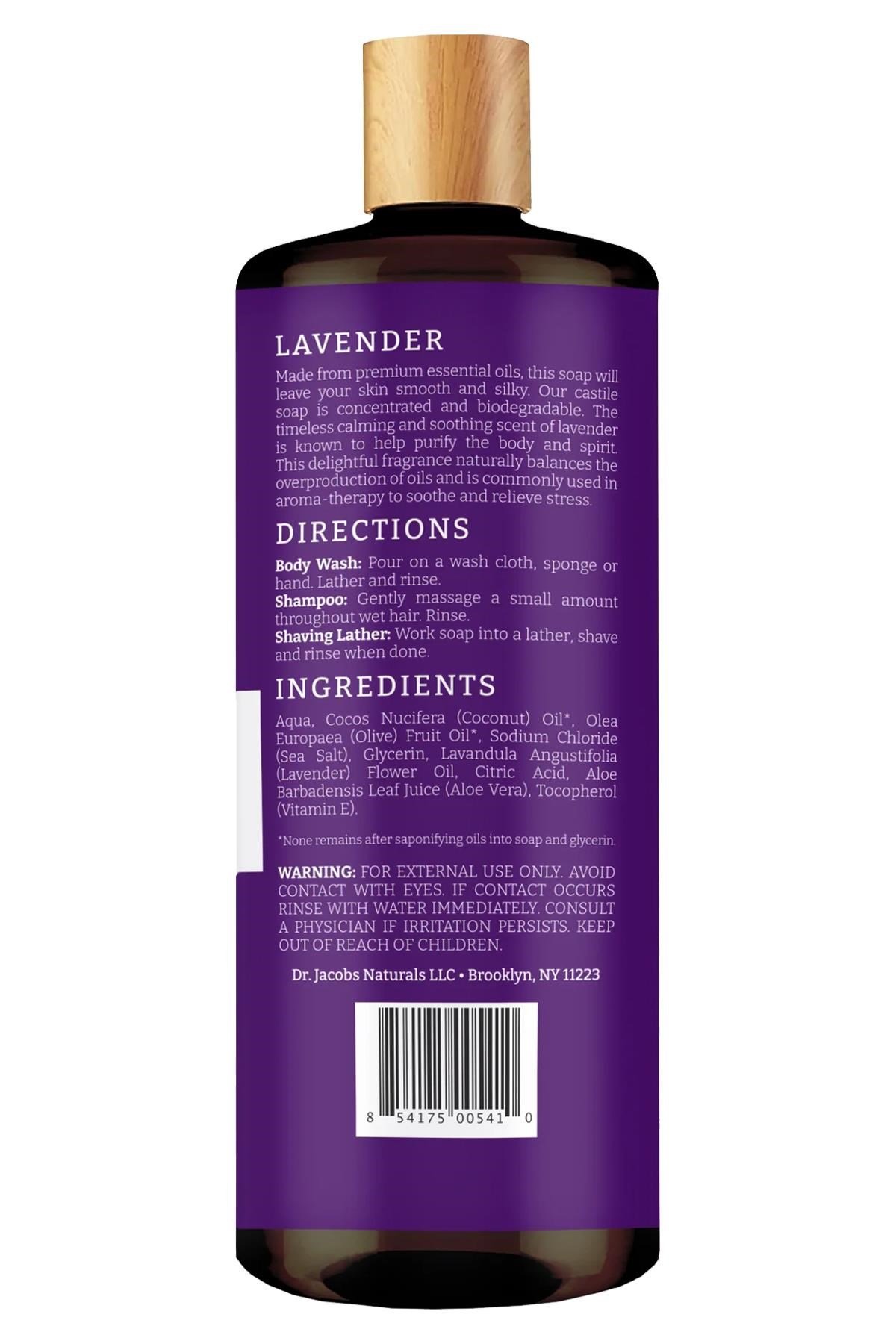 Dr. Jacobs Naturals Lavanta Özlü Bitkisel Duş Jeli 946ML