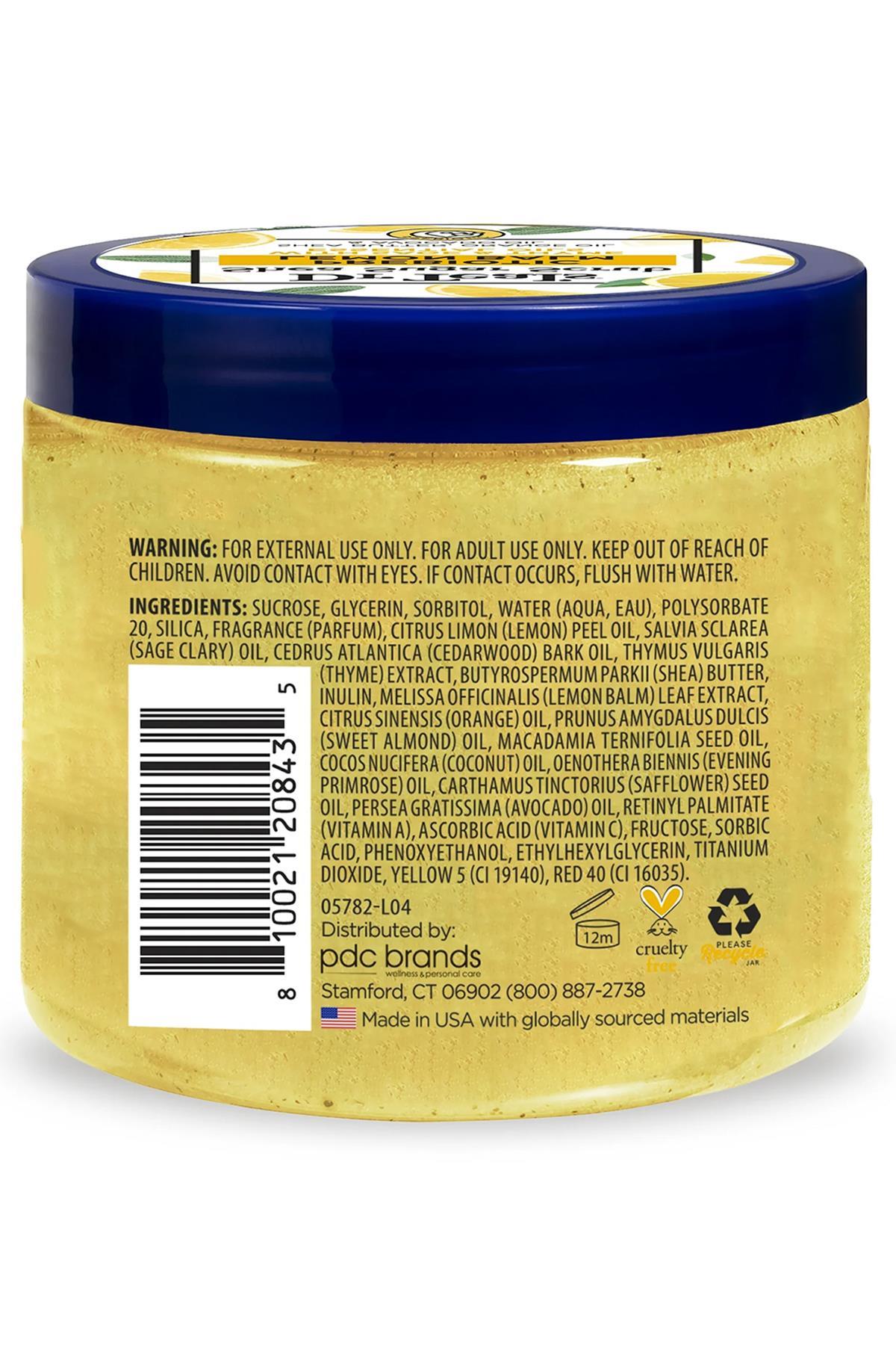 DR.Teals Prebiotic Lemon Balm Shea Sugar Scrub Vücut Peelingi 538GR