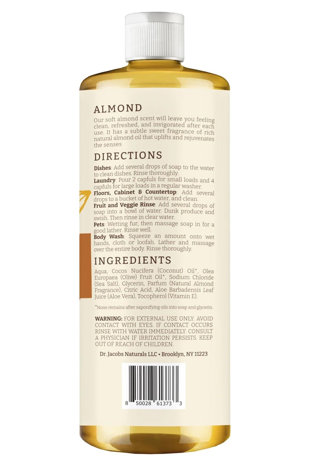 Dr. Jacobs Naturals Badem Özlü Çok Amaçlı Bitkisel Kastil Sabun 946ML