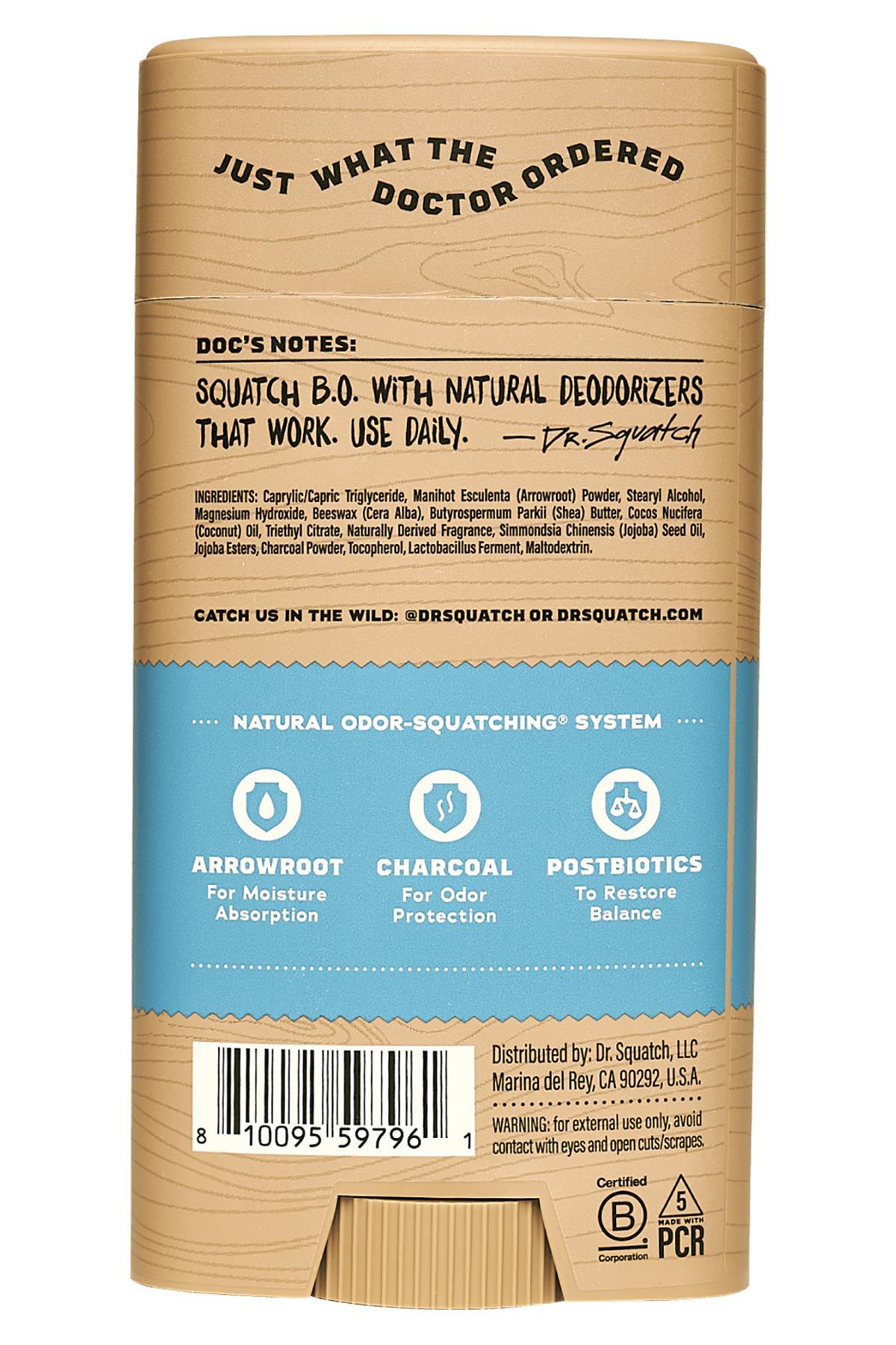 Dr.Squatch Coastal Mist Alüminyumsuz Stick Deodorant 75GR