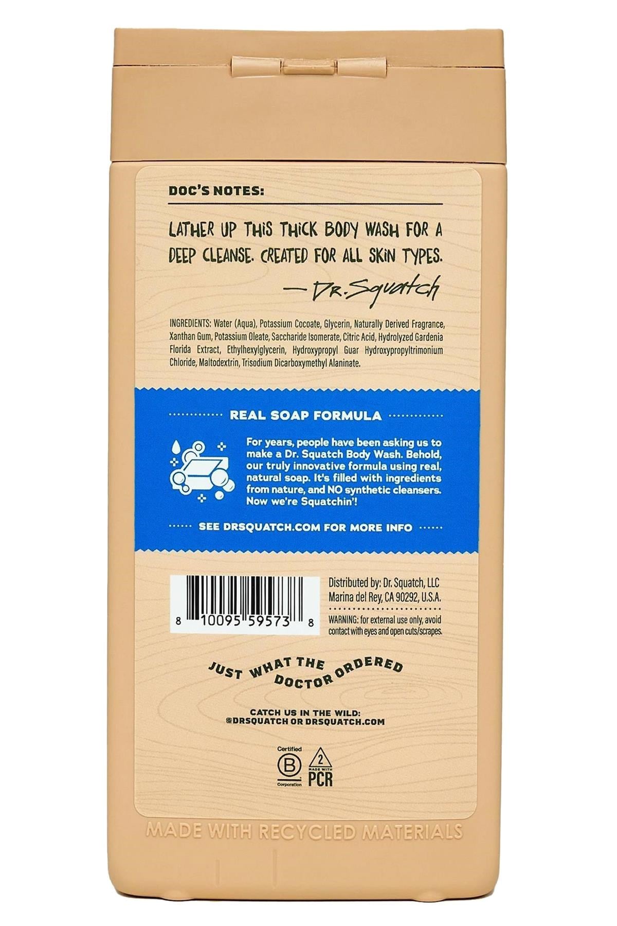 Dr.Squatch Men's Fresh Falls Duş Jeli 414ML