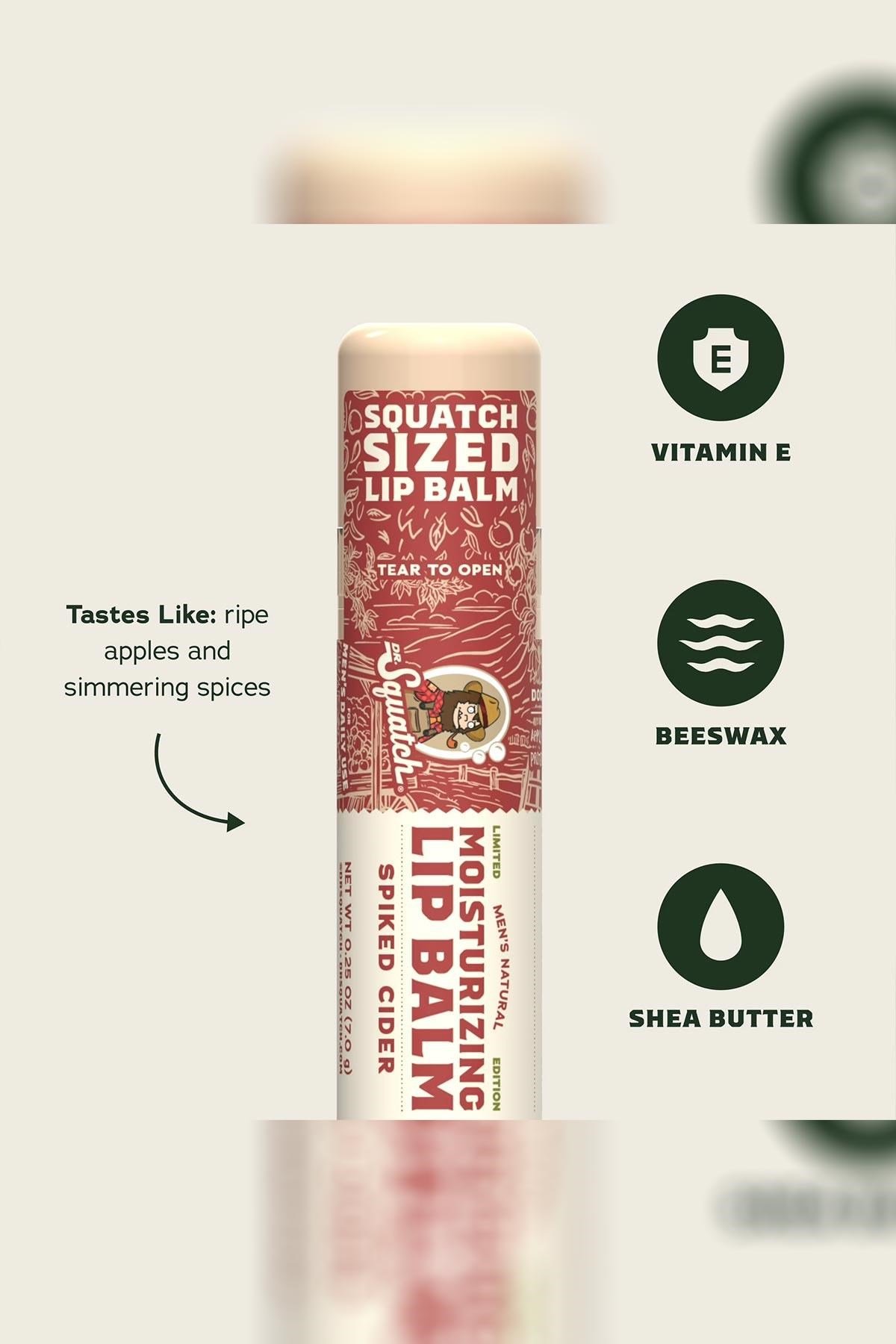 Dr.Squatch Men's Spiked Cider Nemlendirici Dudak Balsamı 2x7GR